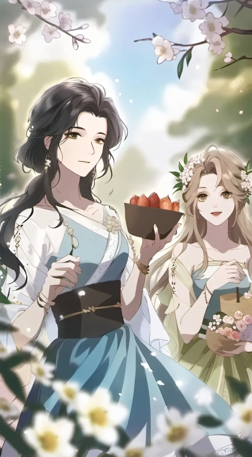 ai character: Aurora background