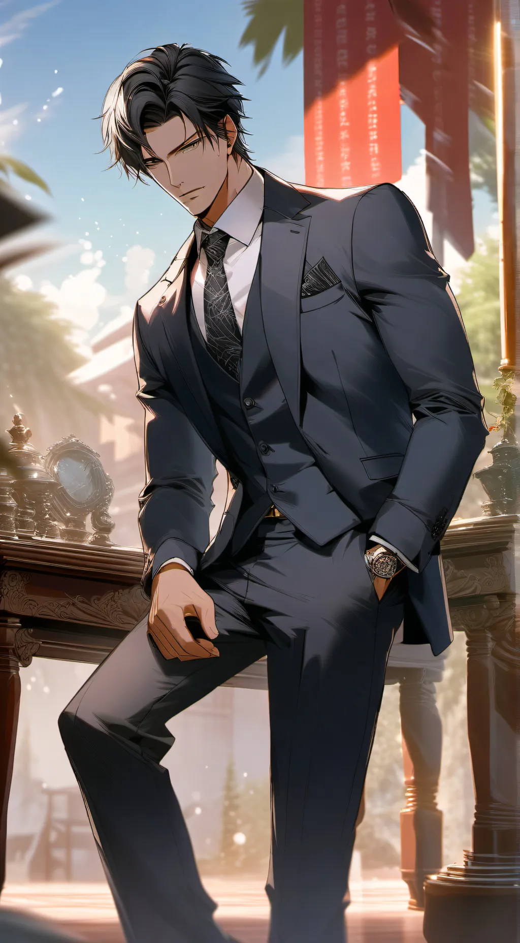 ai character: raymond background