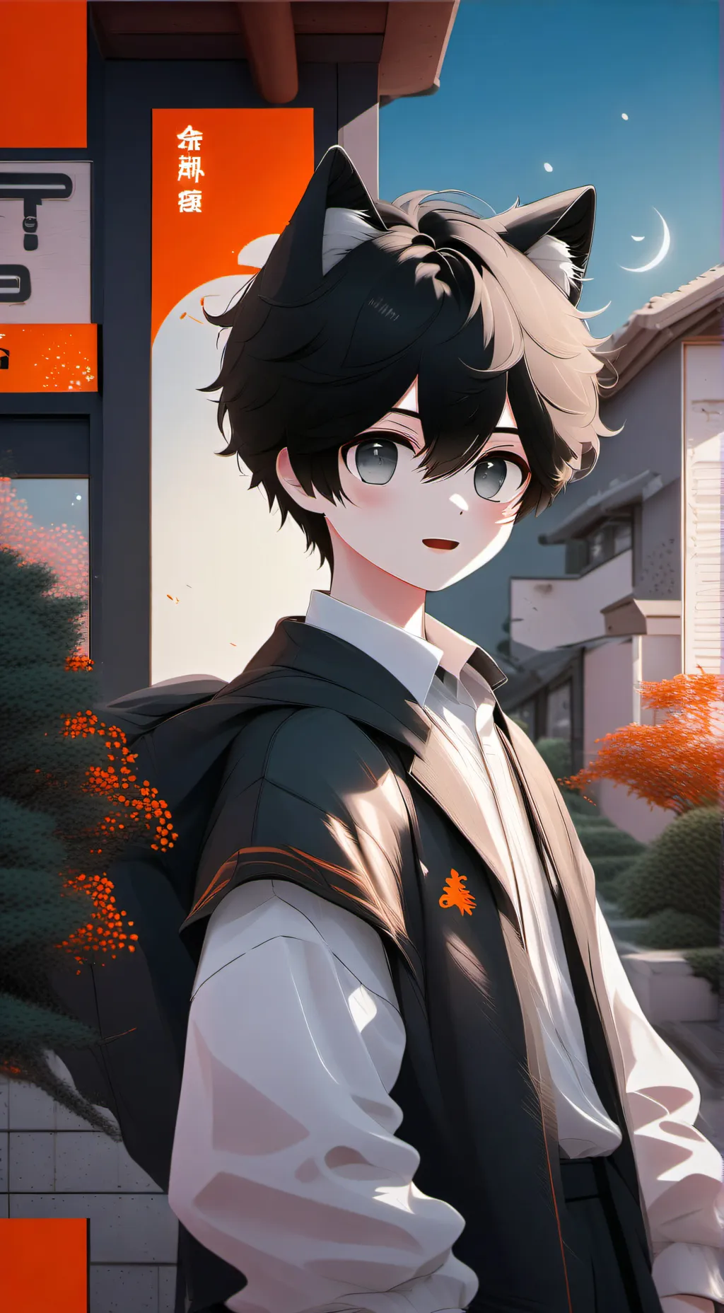 ai character: ángel background