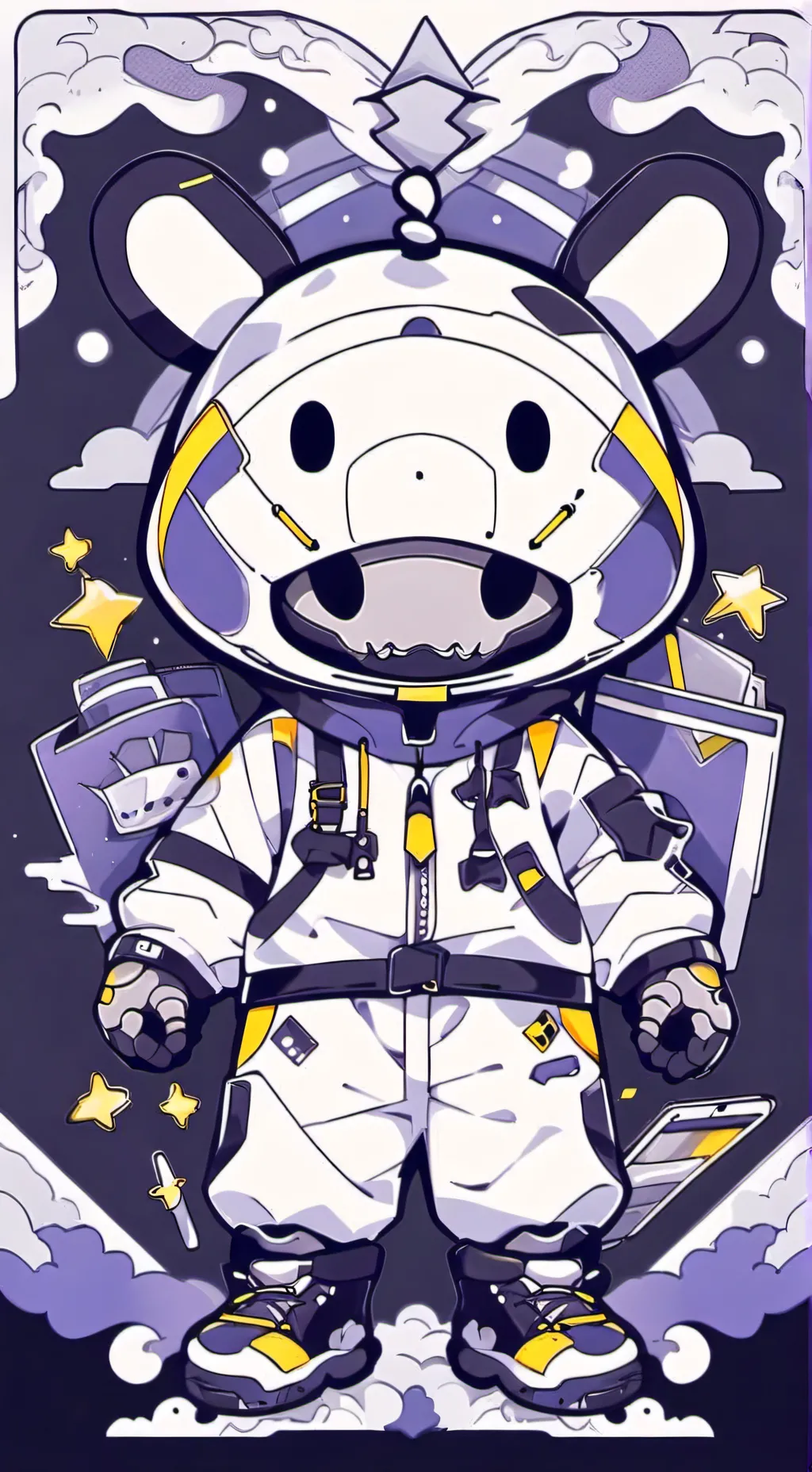 ai character: Sprunki hangout background