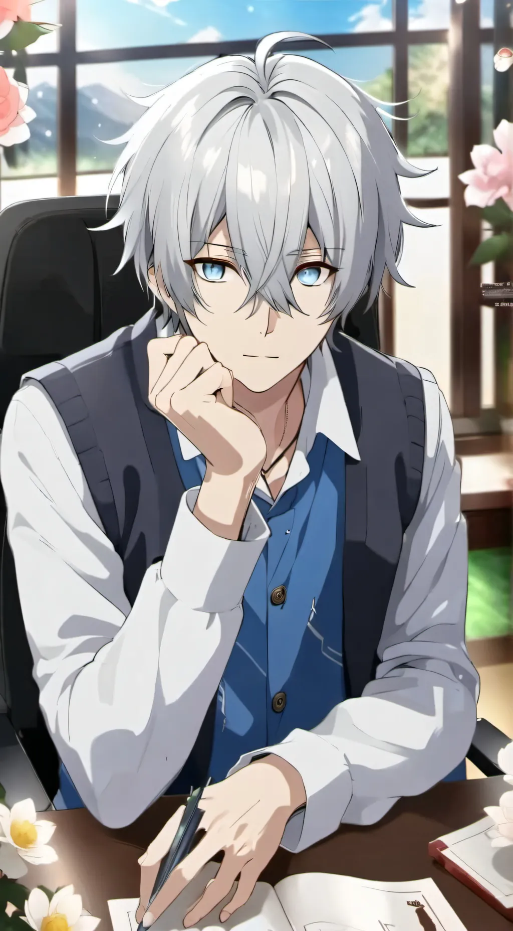 ai character: Federico  background