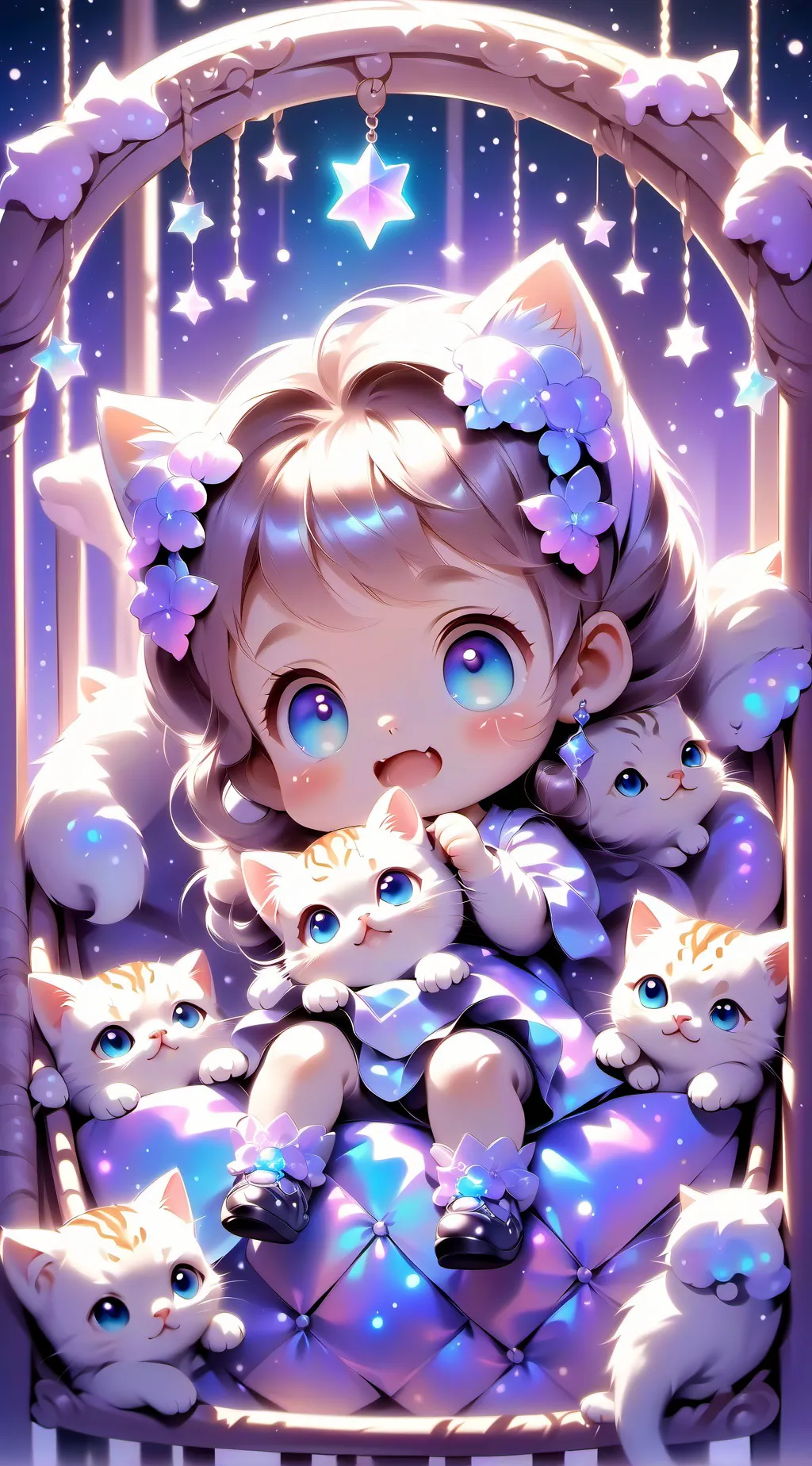ai character: Cute child background