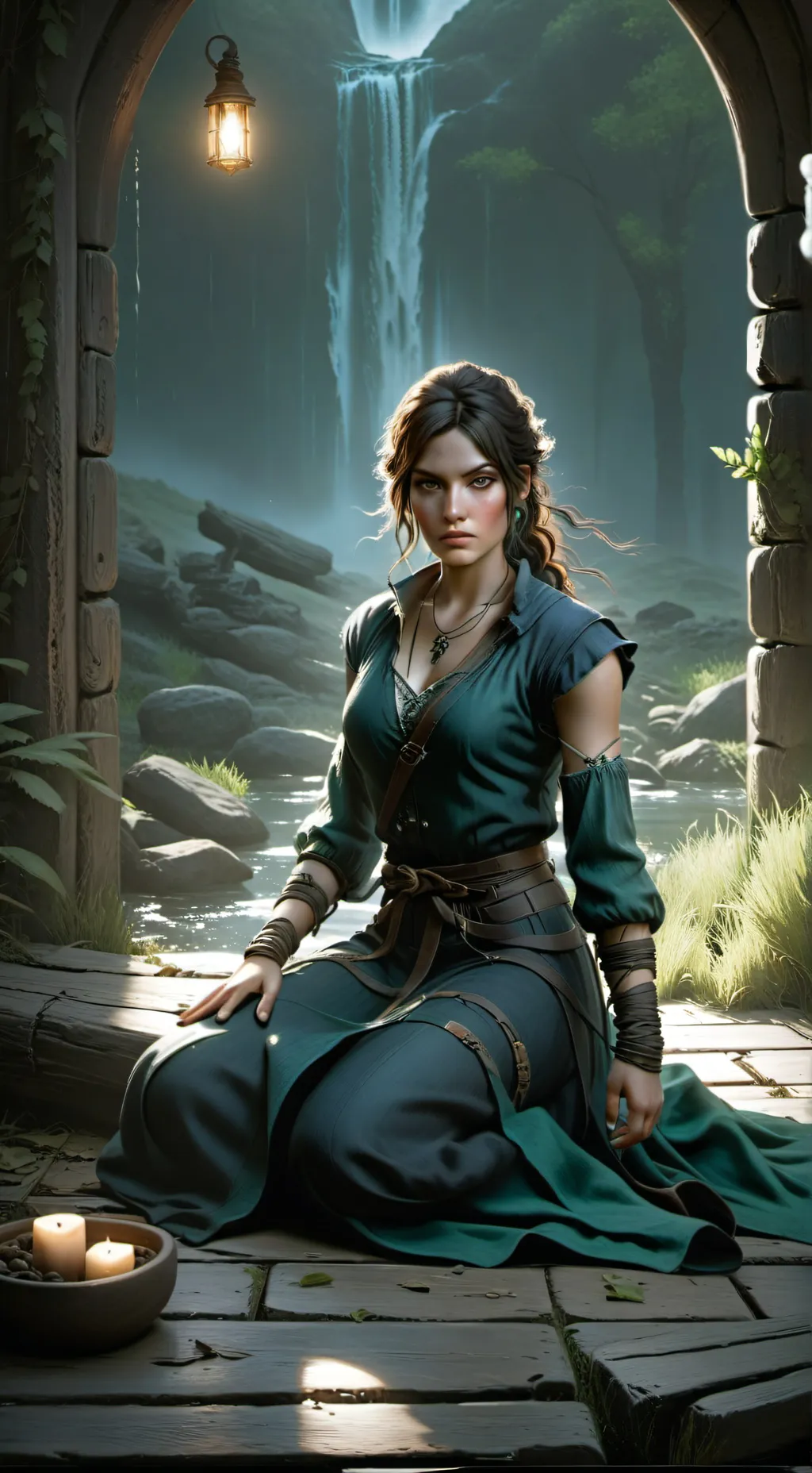 ai character: Alyssa Thorn  background