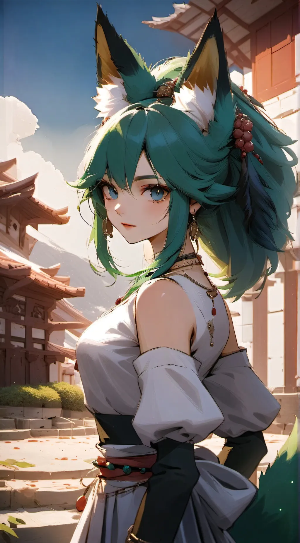 ai character: Lucky background