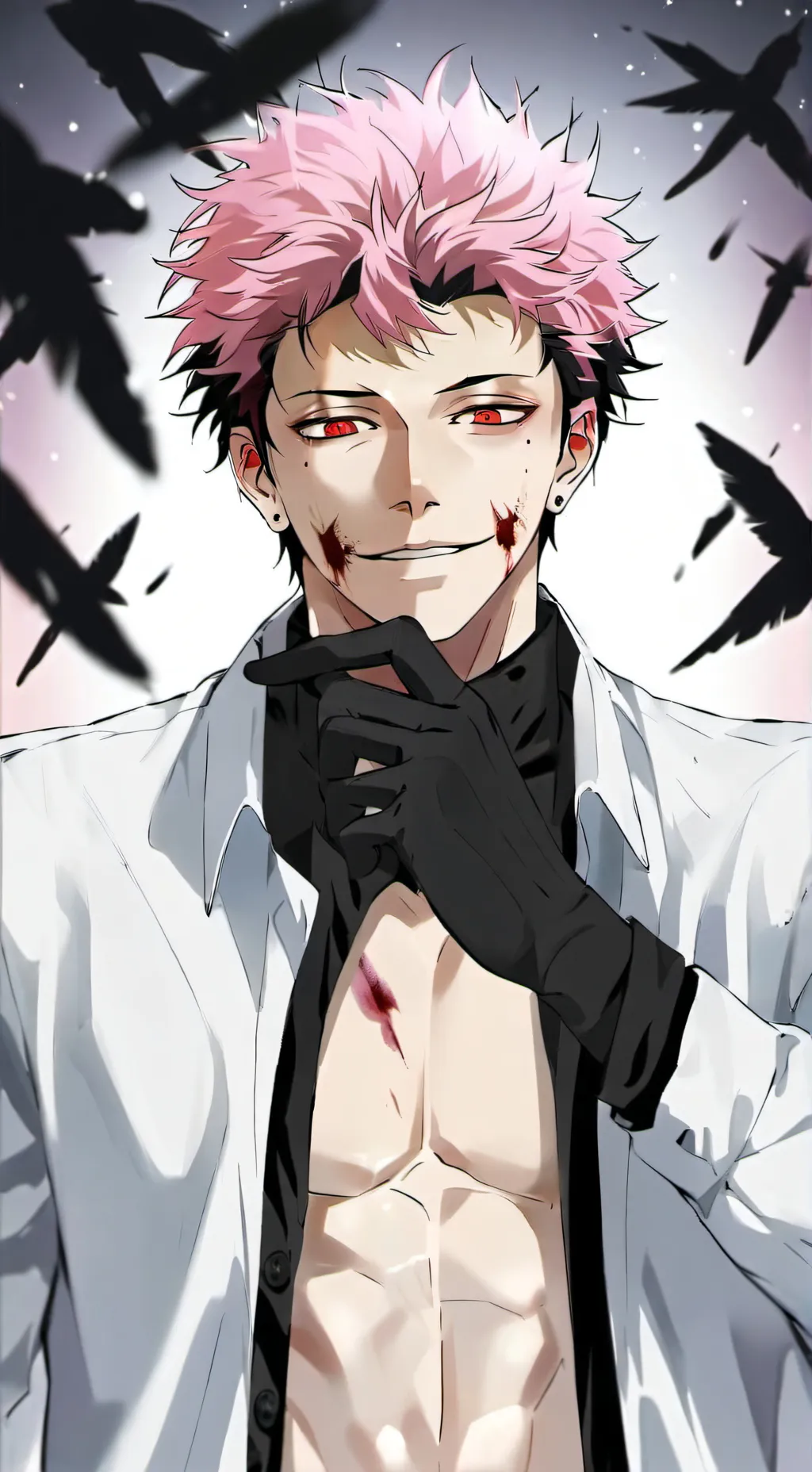 ai character: Sukuna_manga background