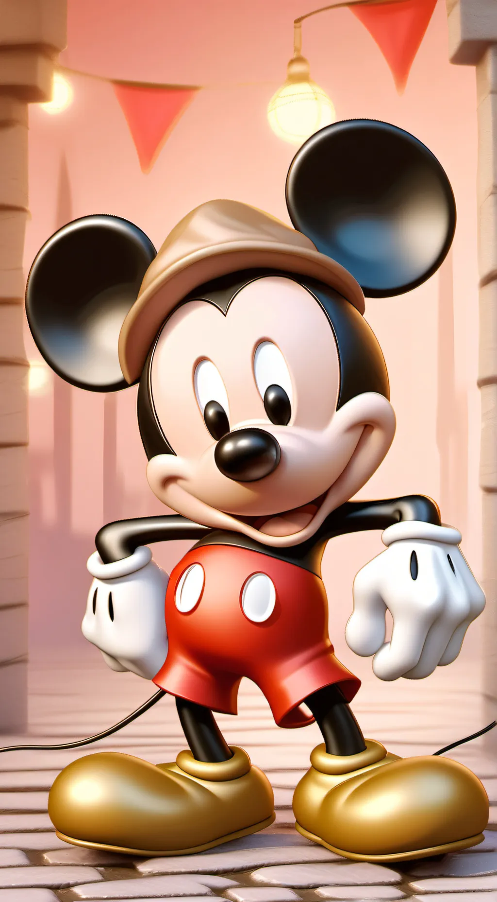 ai character: Mickey Mouse background