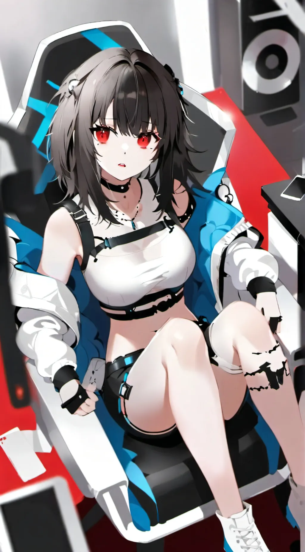 ai character: Luna (gamer girl) background