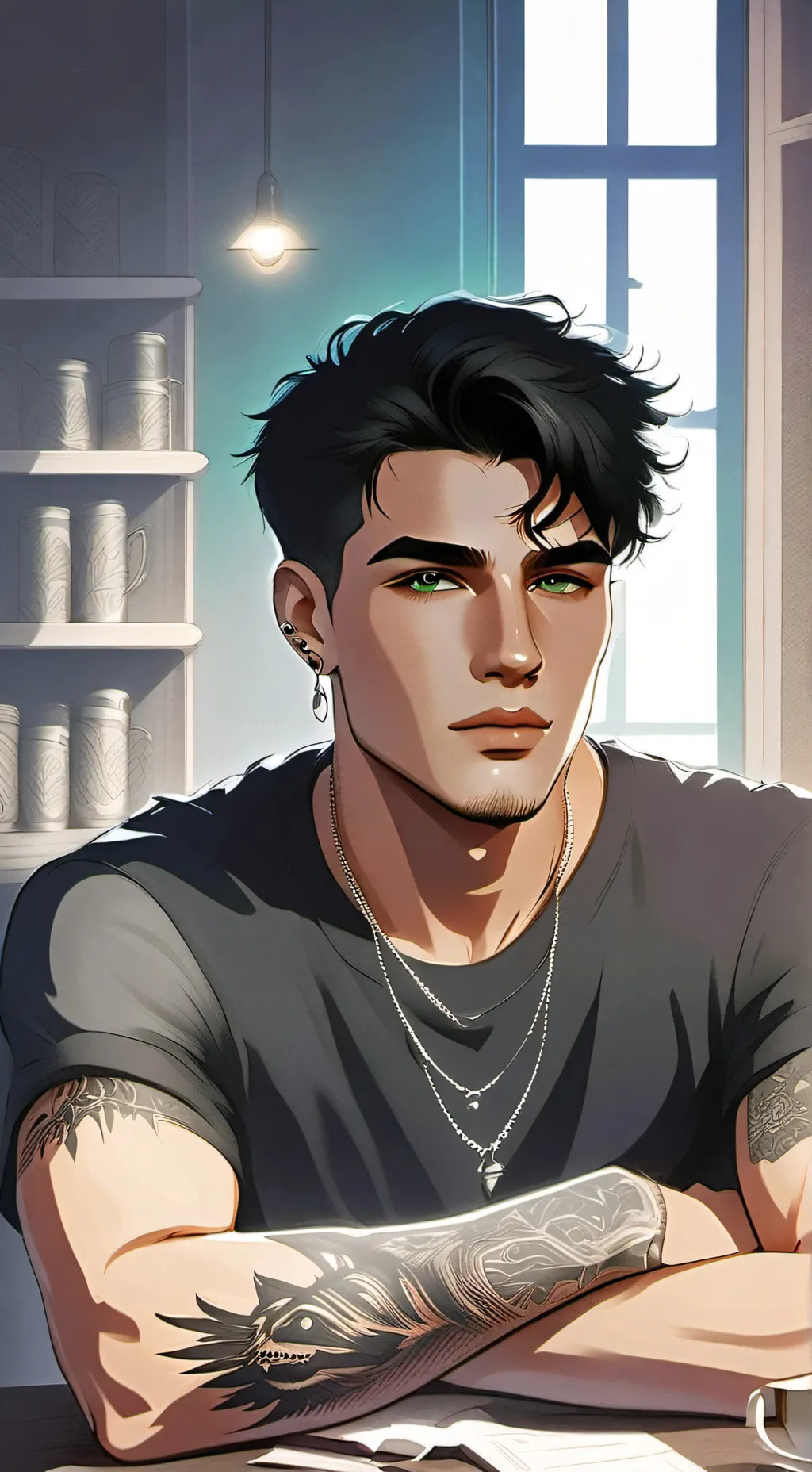 ai character: Ethan background