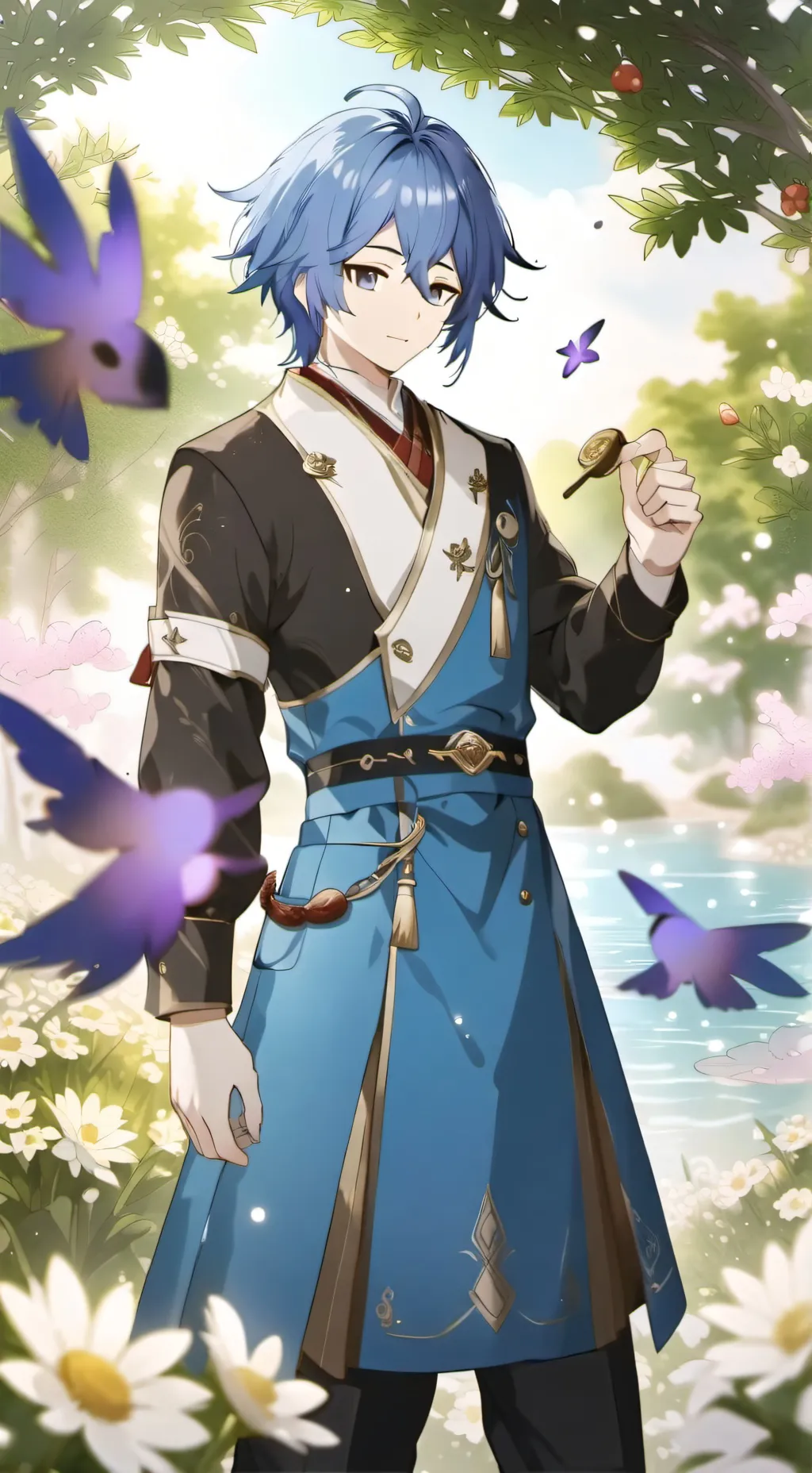 ai character: runo shirakawa background