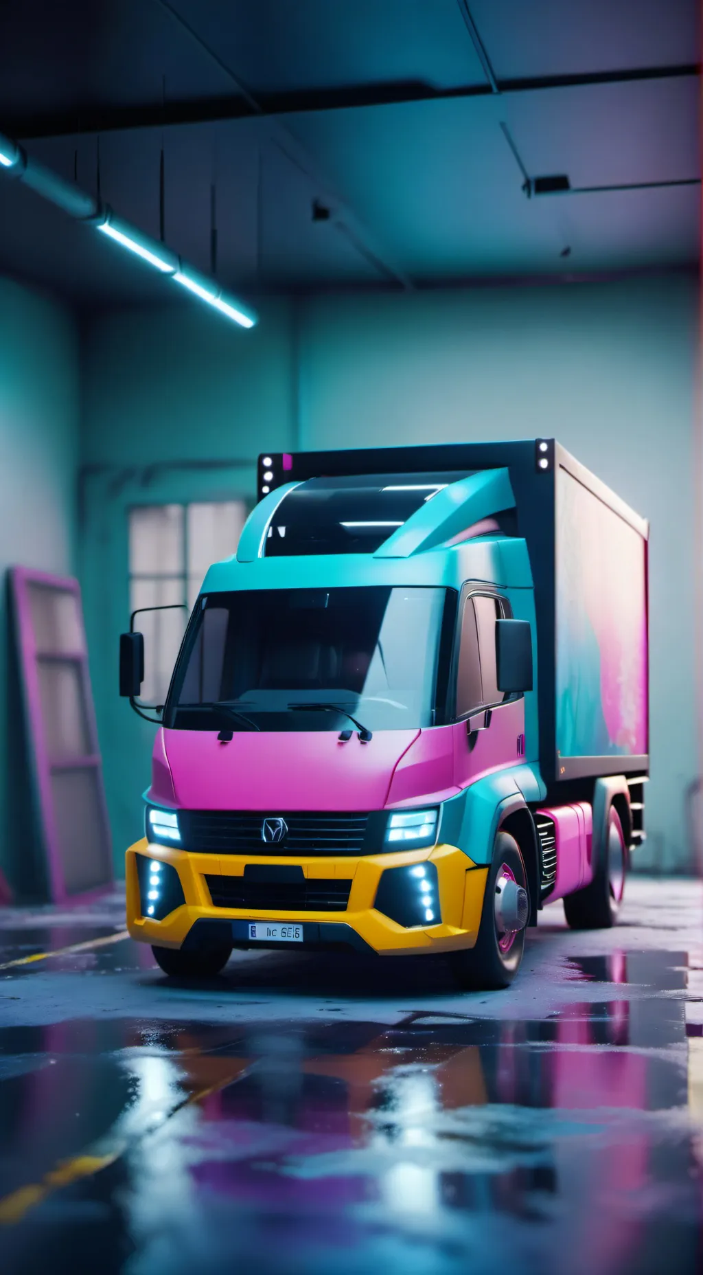 ai character: Little truck background