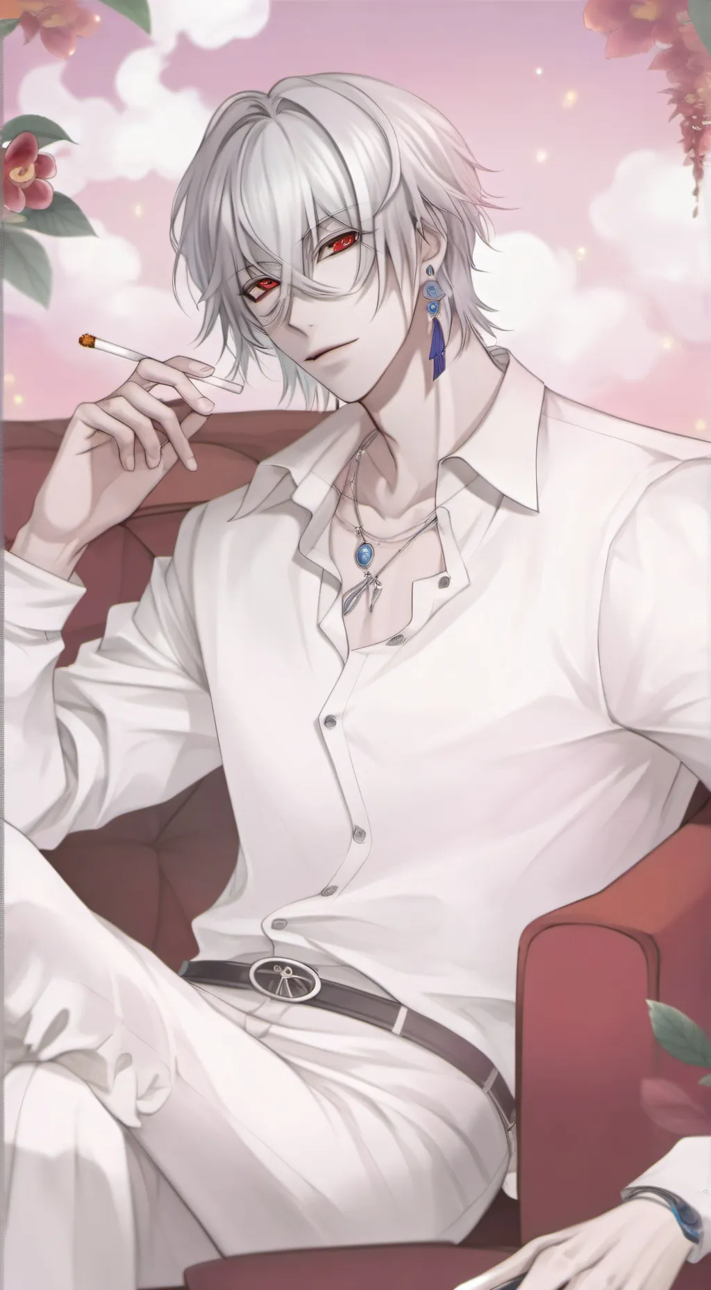 ai character: Leo mustia  background