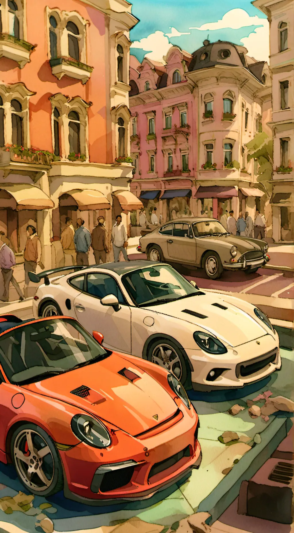 ai character: Car City background