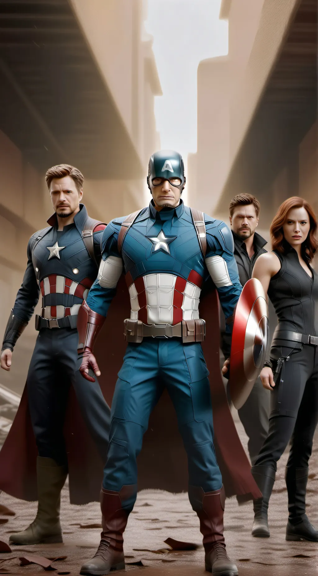 ai character: avengers background