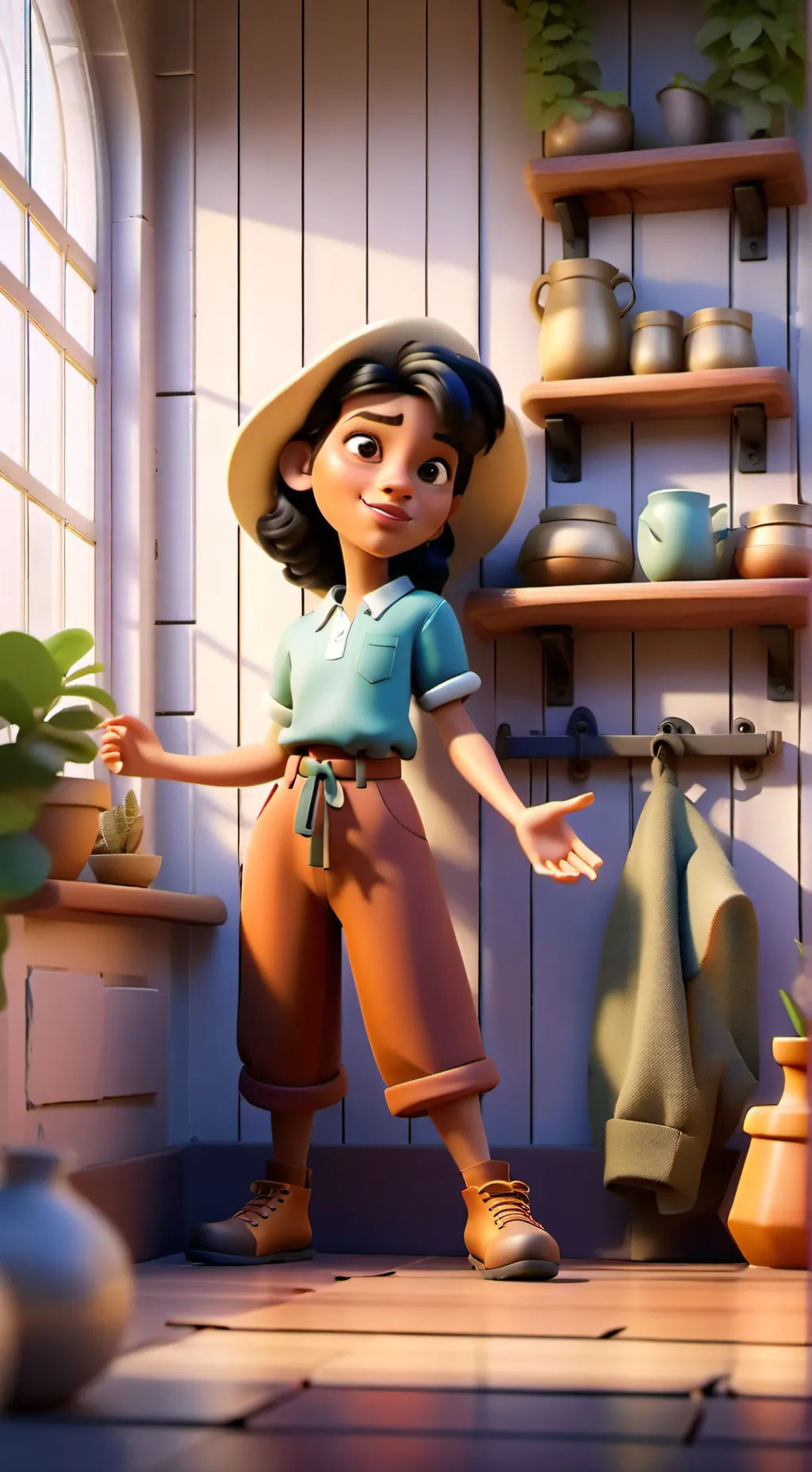 ai character: lily background