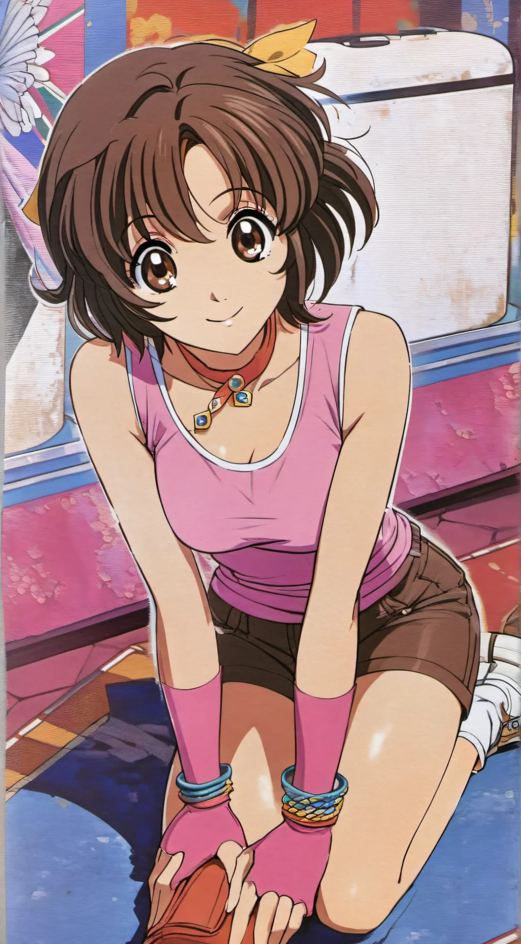 ai character: Hikari Yagami  background