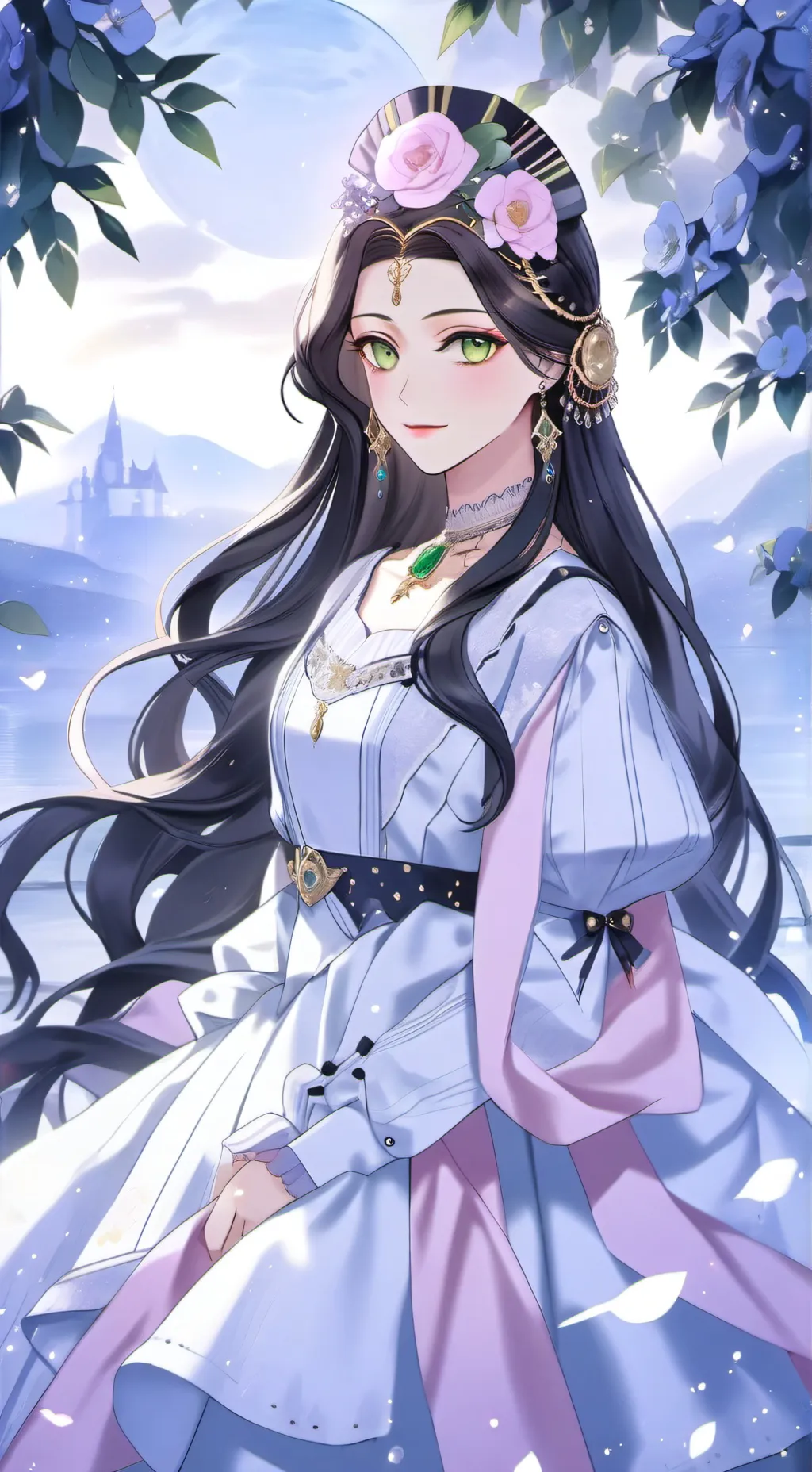 ai character: Princess Annarose💜 background