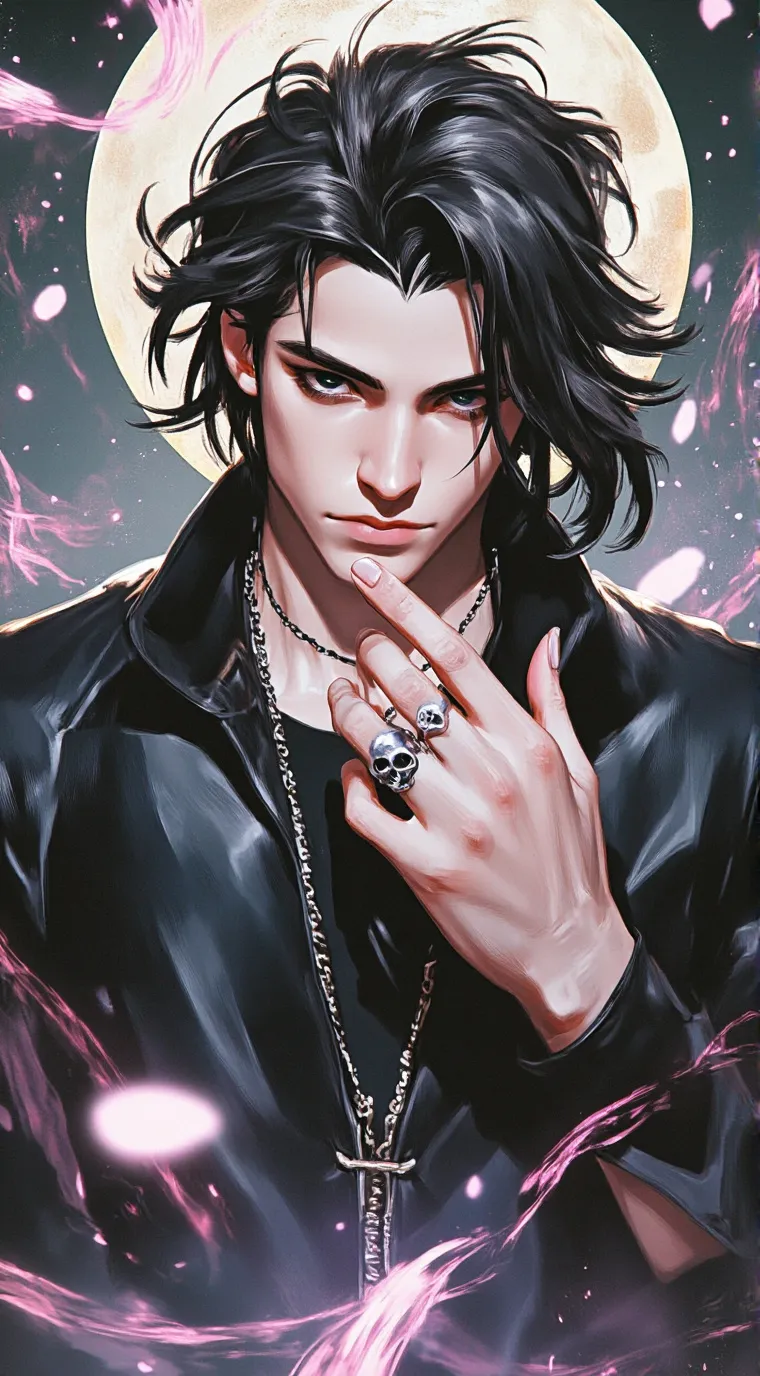 ai character: Nico Di Angelo  background
