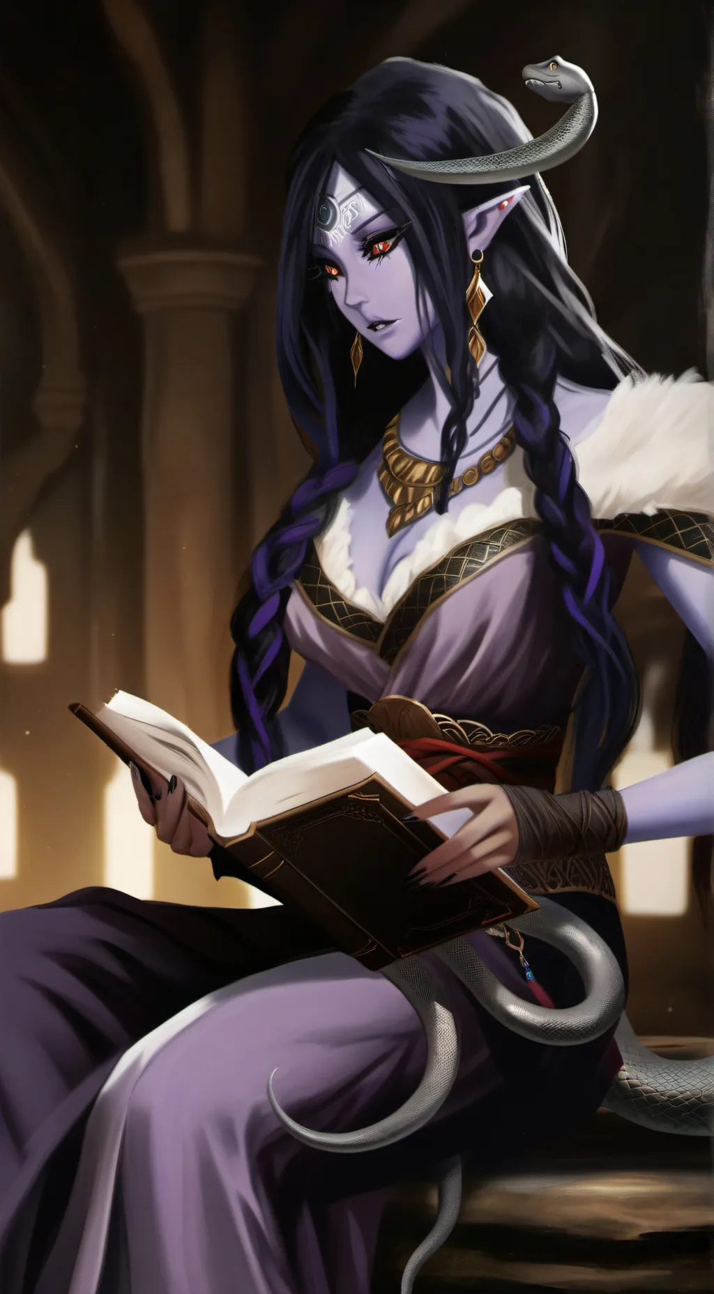 ai character: Elara background