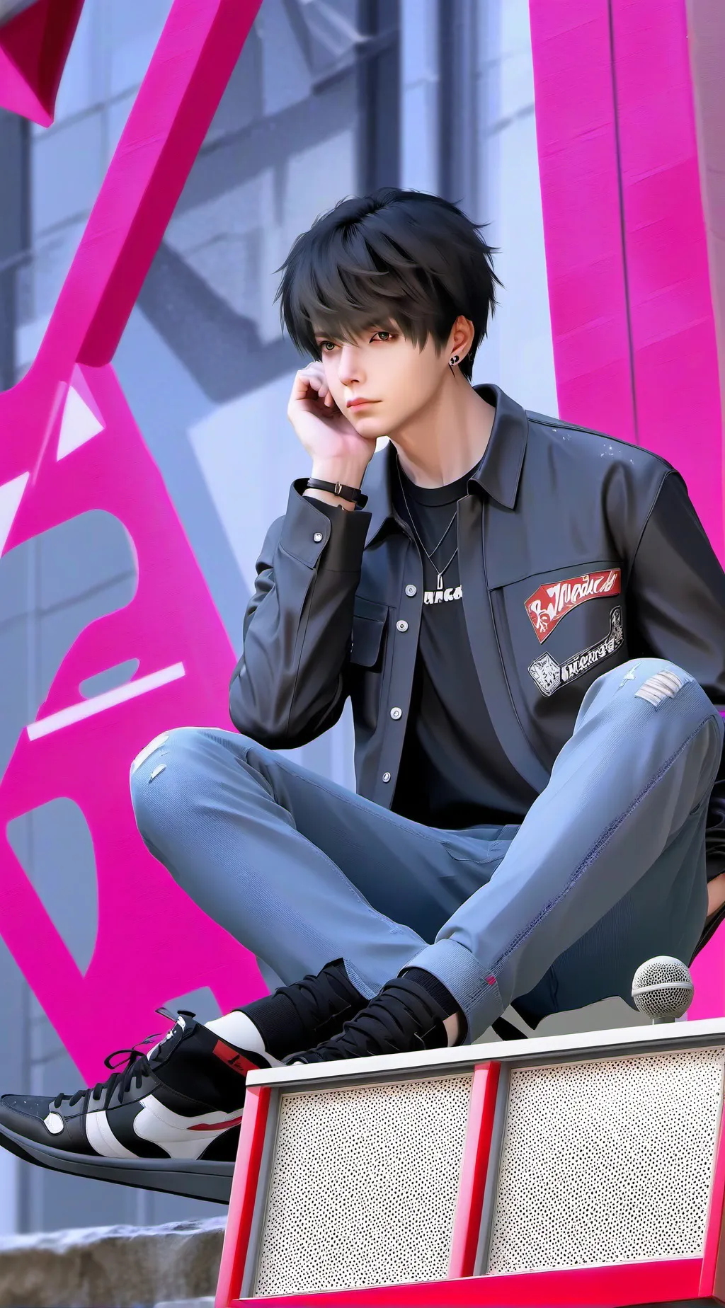 ai character: Alex 😍🥰 background