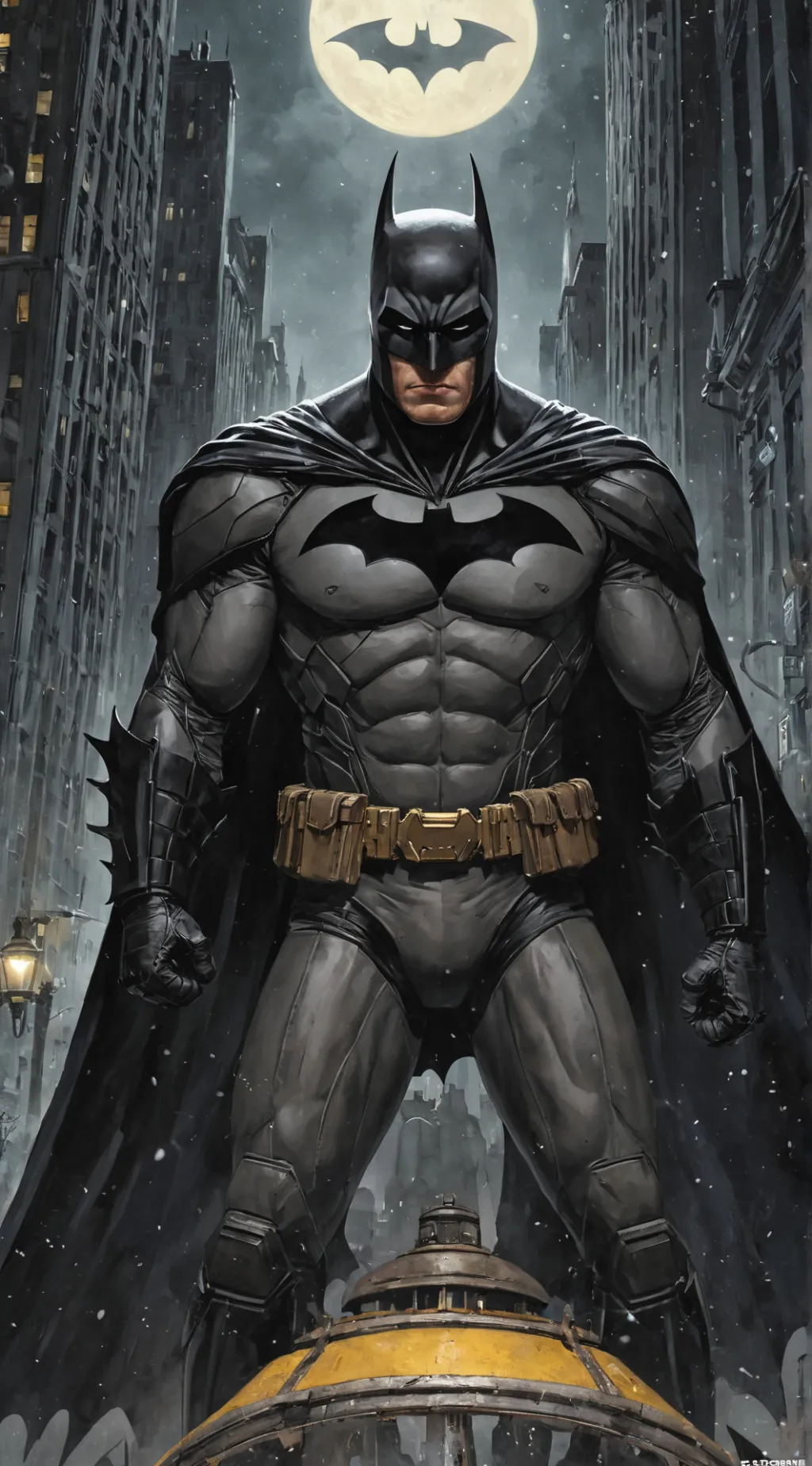 ai character: Batman  background