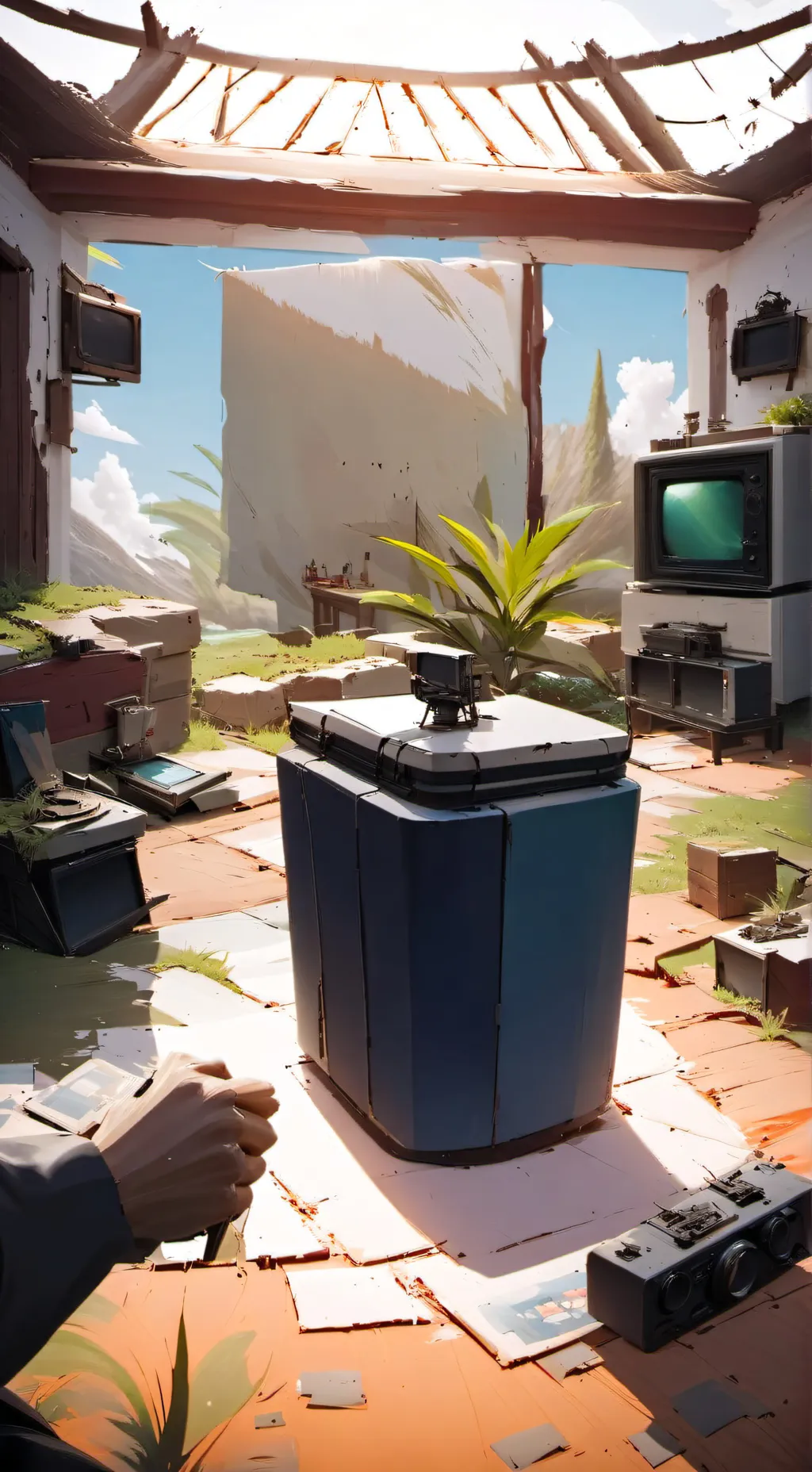 ai character: Lost(tv show) background