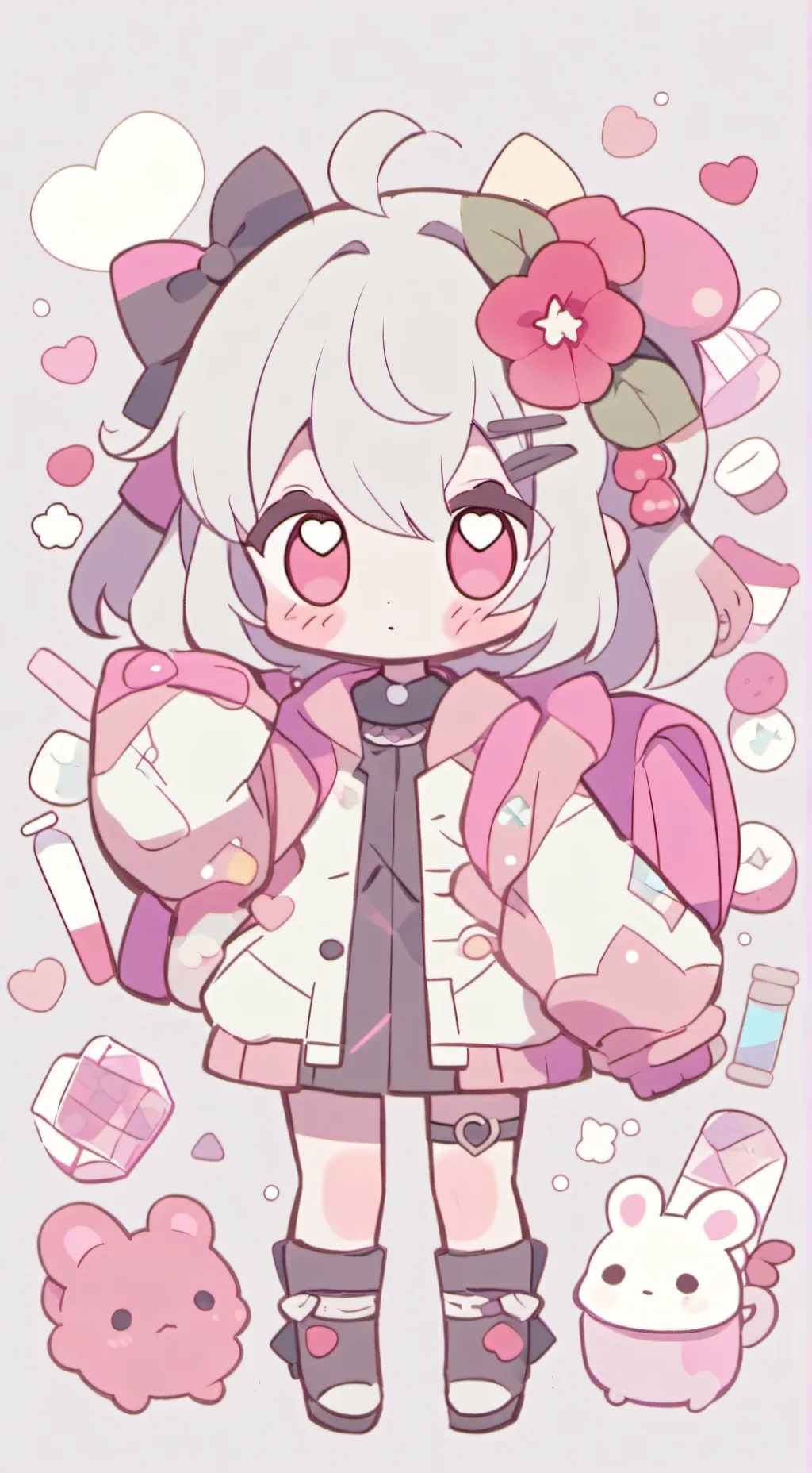 ai character: Cherry the mermaid background