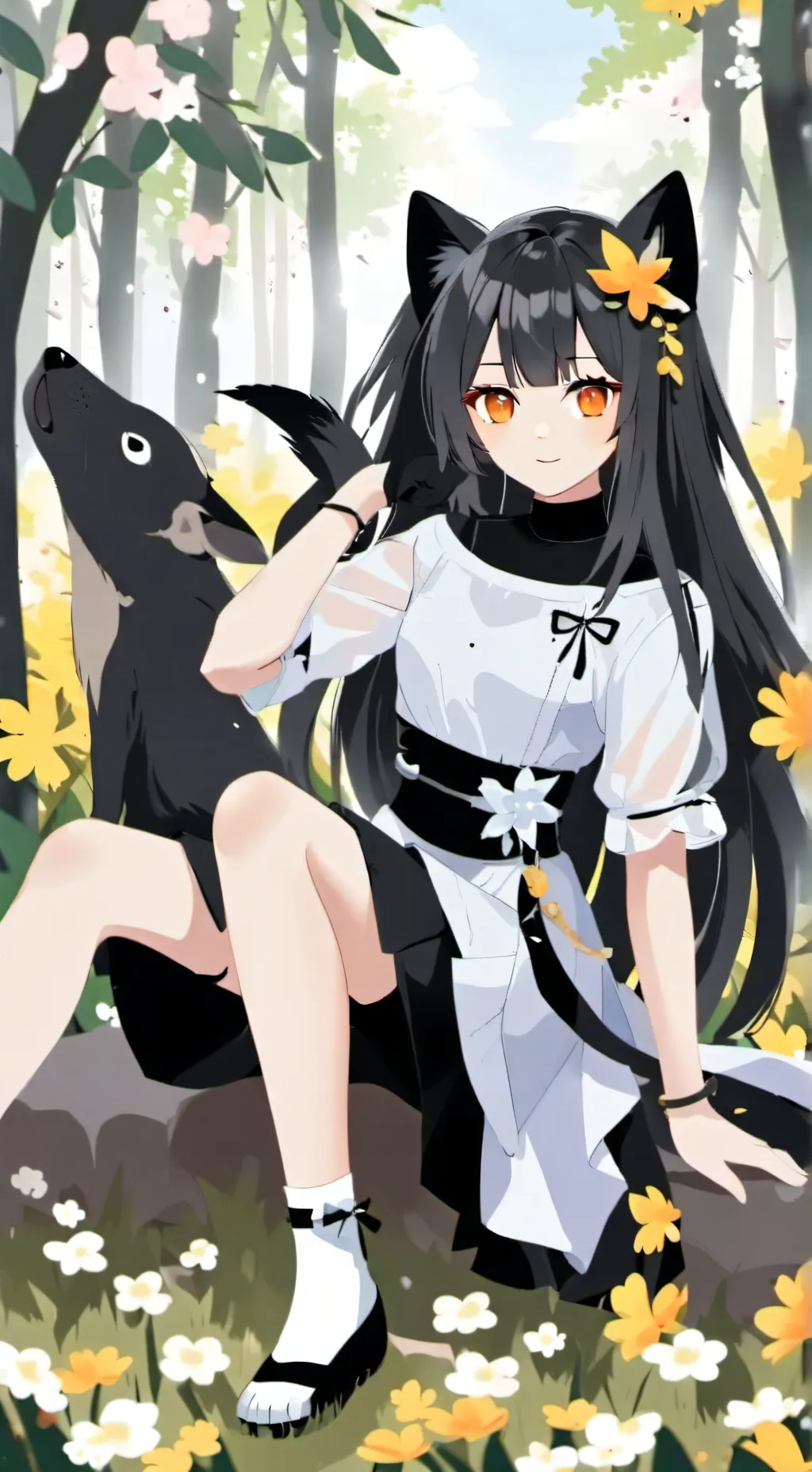 ai character: chica caliente  background