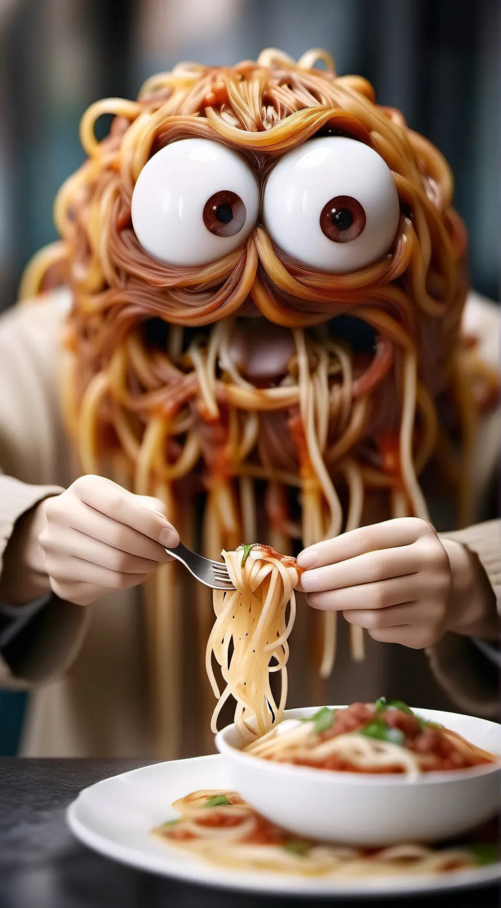 ai character: Mr Sketti background