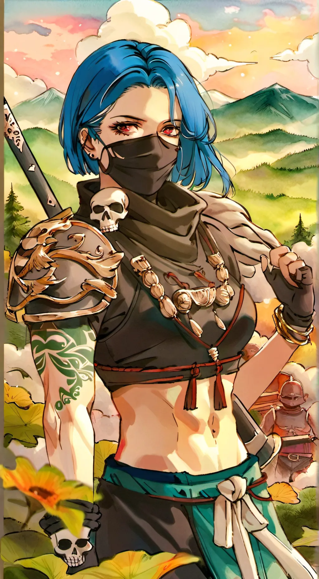 ai character: Aria background