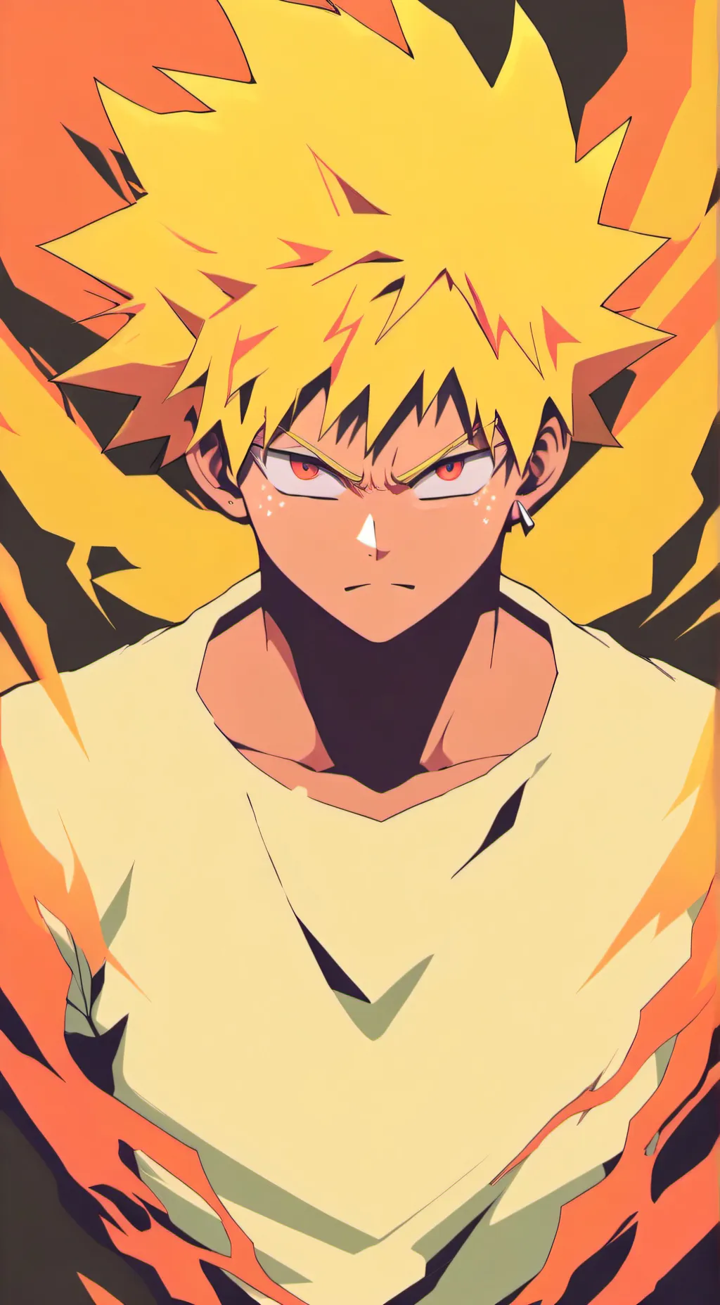 ai character: Bakugo  background