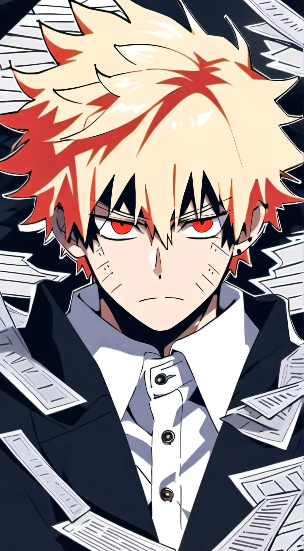 ai character: mha christmas gift background