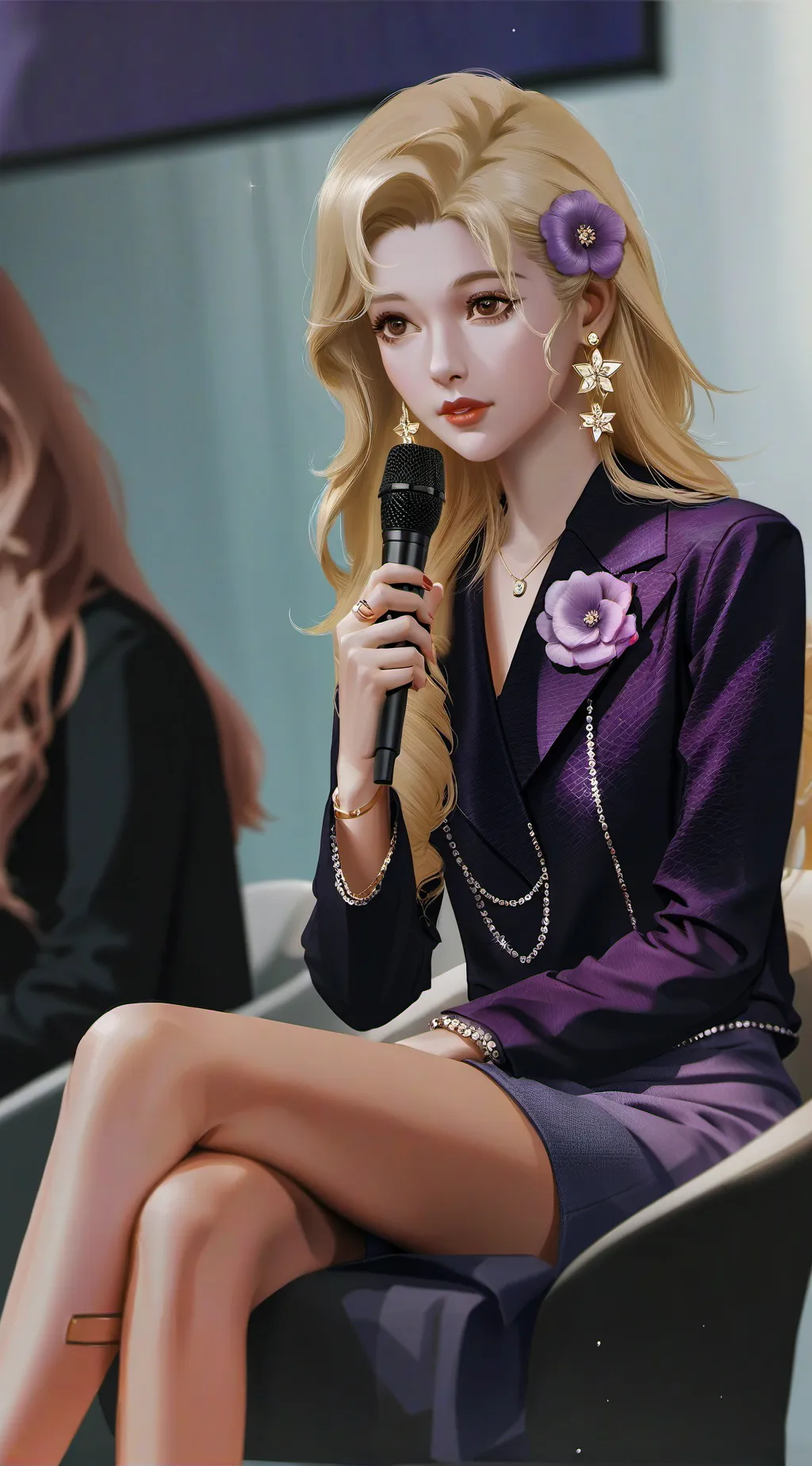 ai character:  Violetta  background