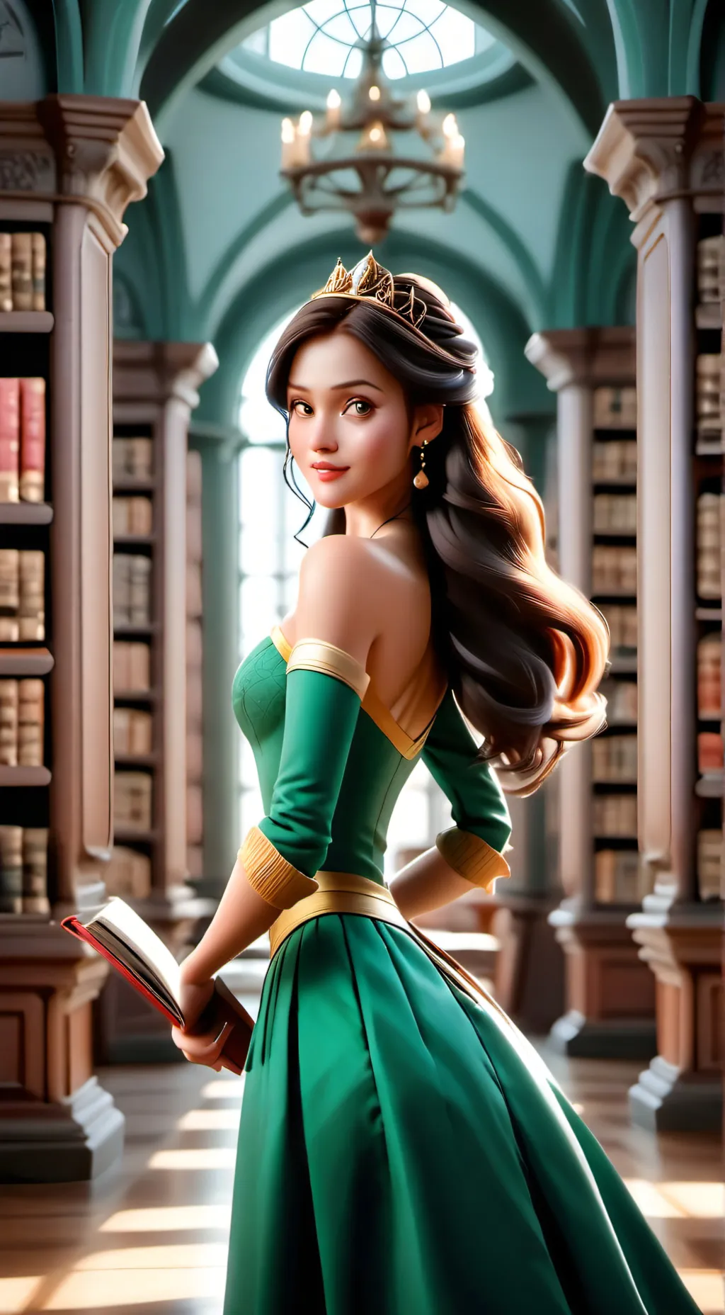 ai character: Luna background