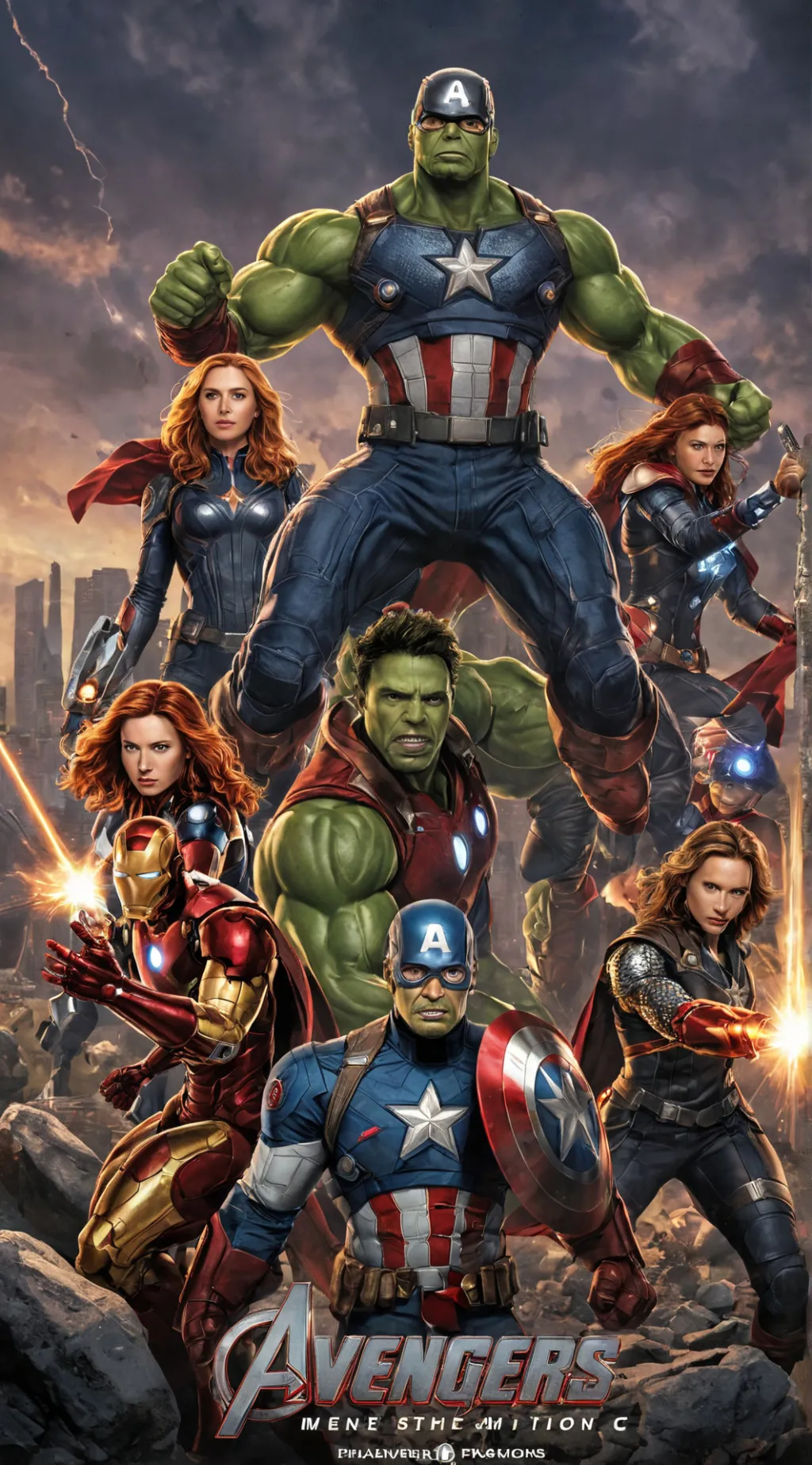 ai character: Avengers background