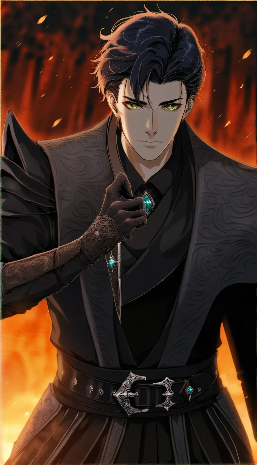 ai character: Leon background