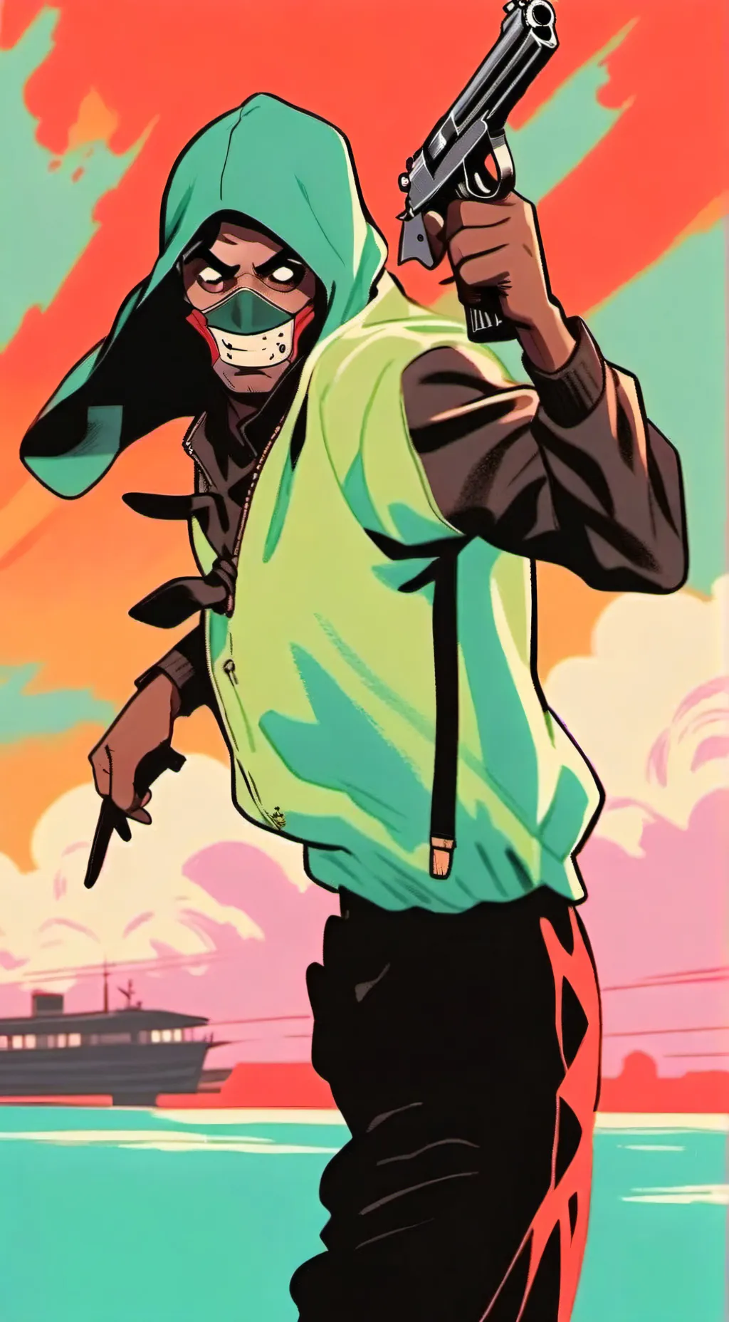 ai character: Robber  background