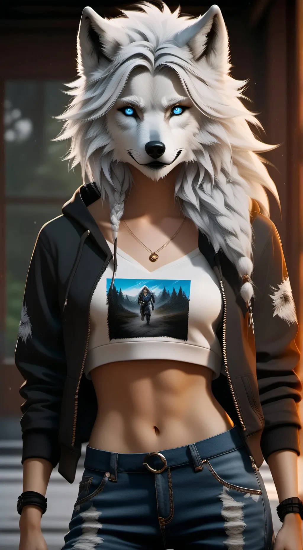 ai character: Sally  background