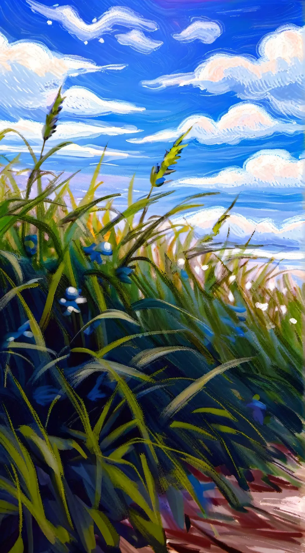 ai character: Grass just grass background
