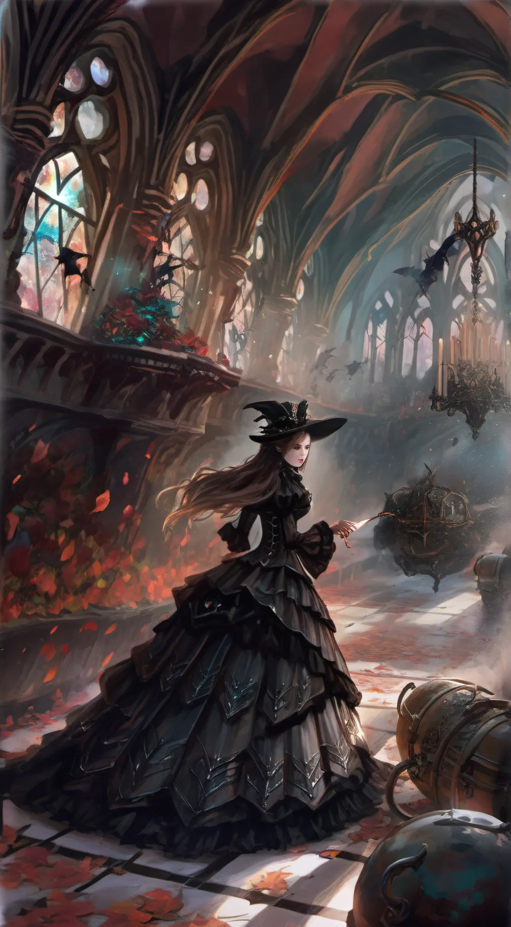 ai character: Hogwarts background