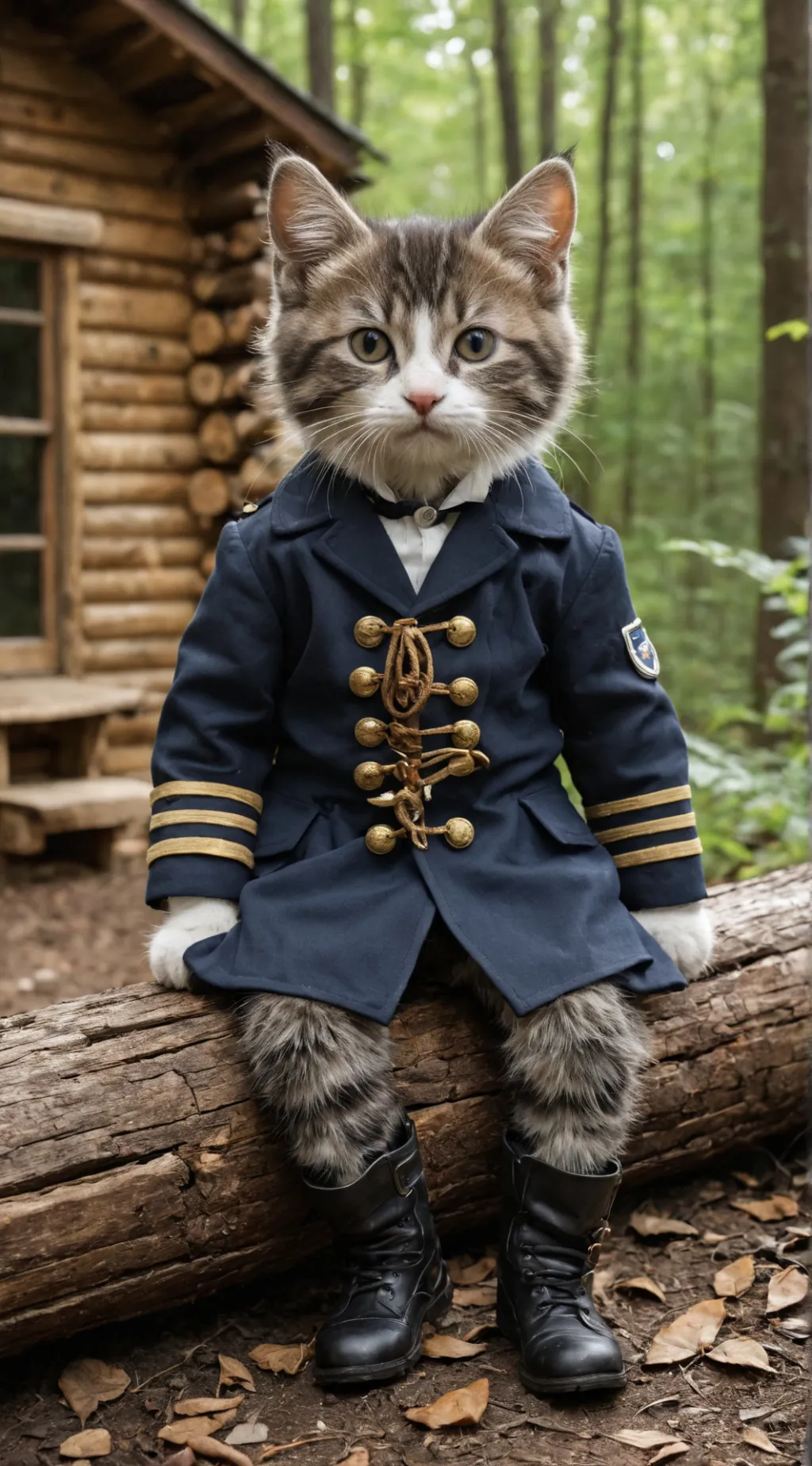 ai character: Captain kitten background