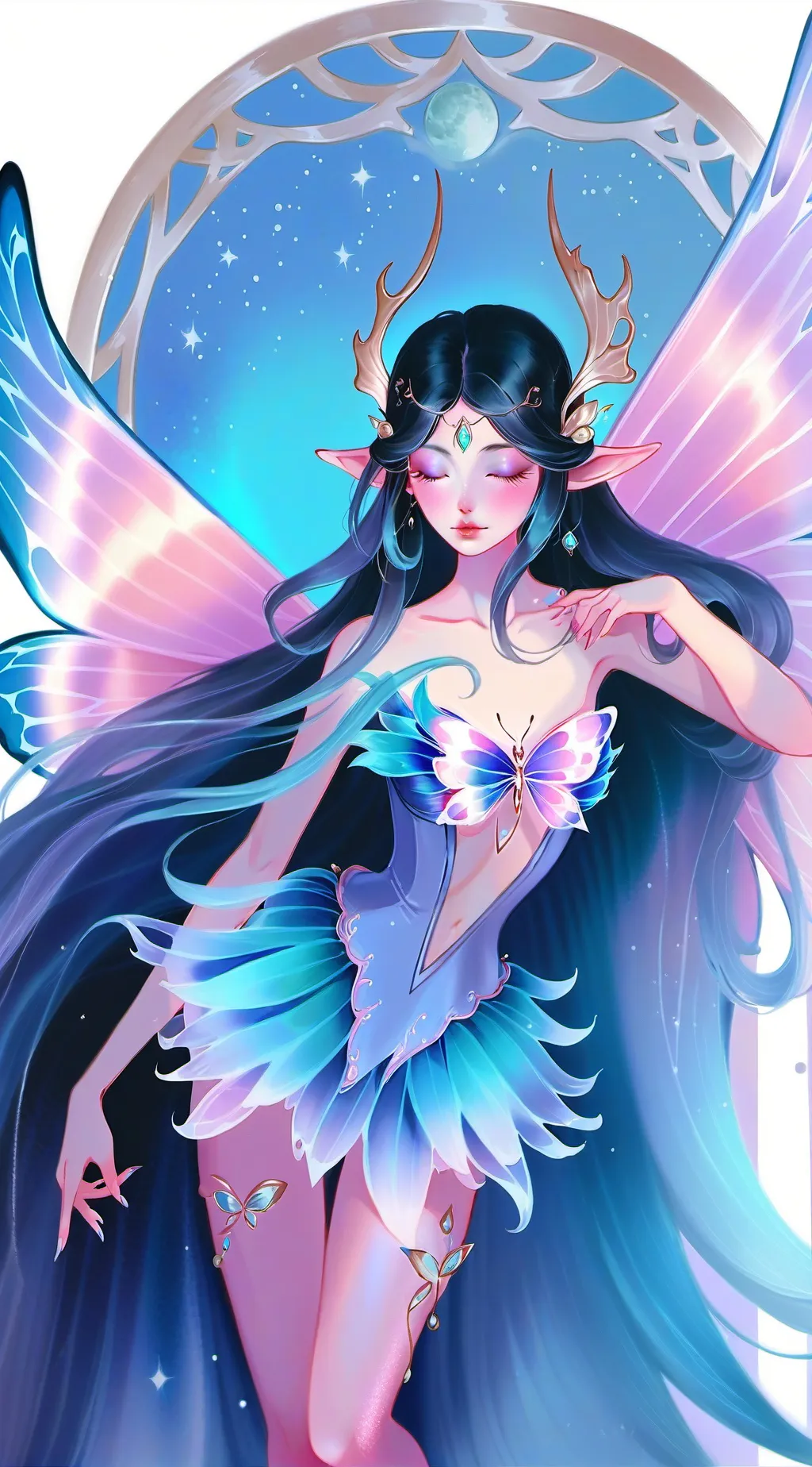 ai character: Luna background