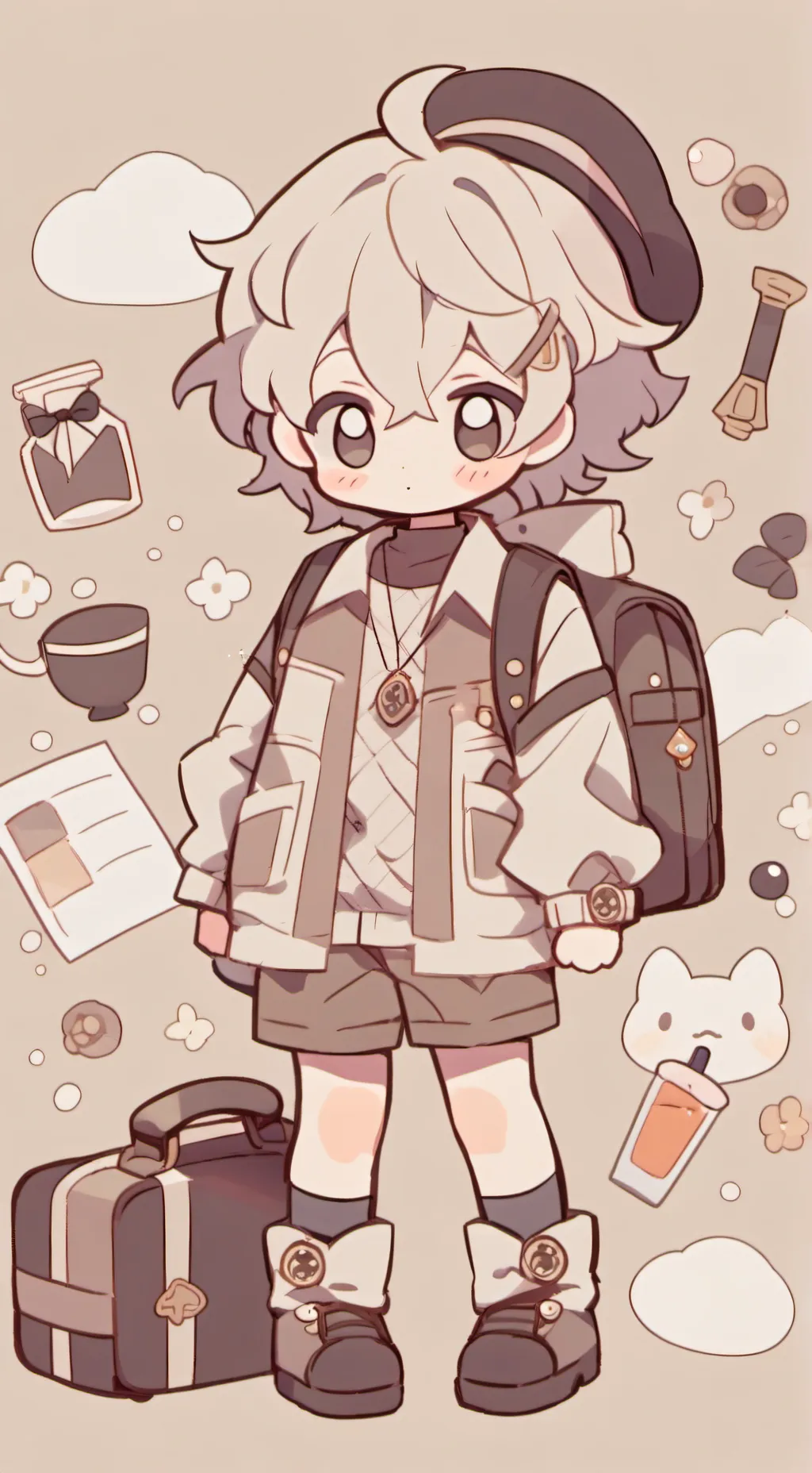 ai character: I like my sootcase background