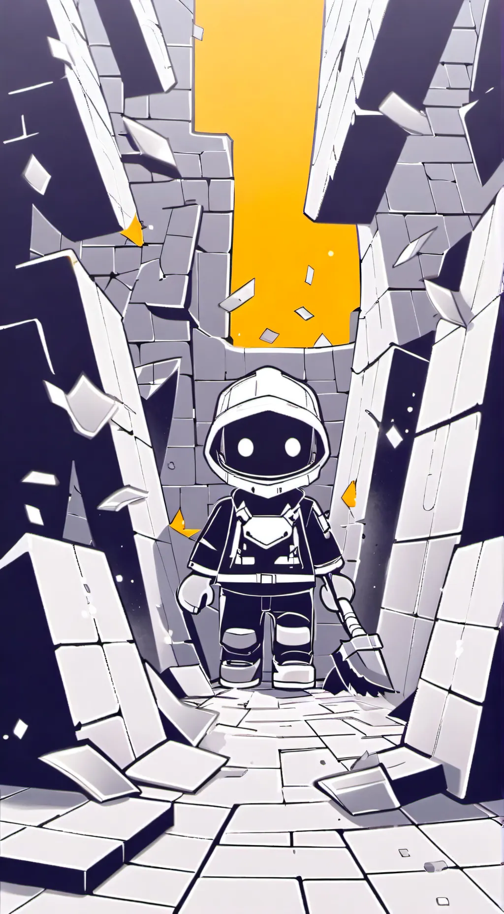 ai character: go mining background