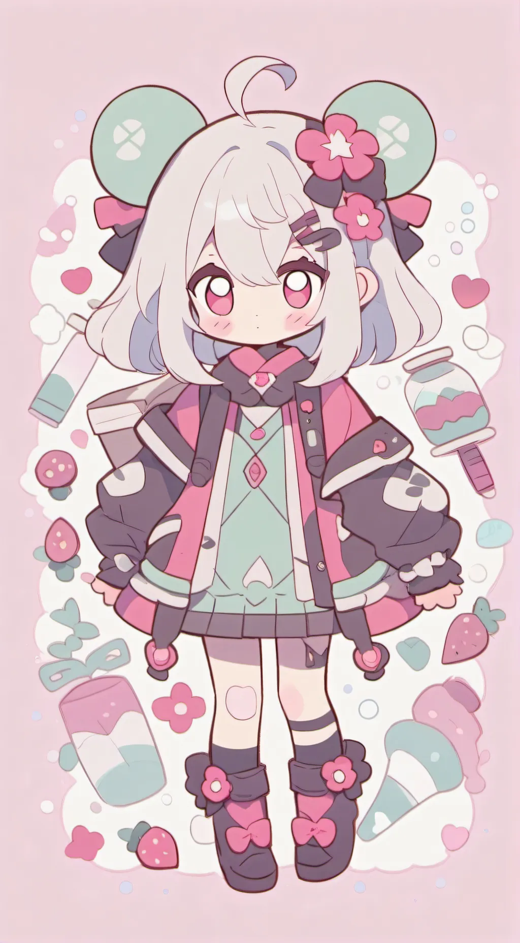 ai character: Zombie school background