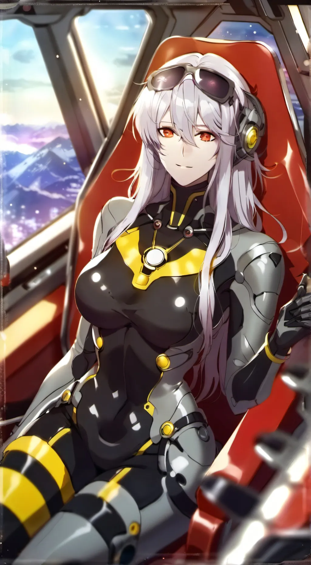 ai character: Space  background
