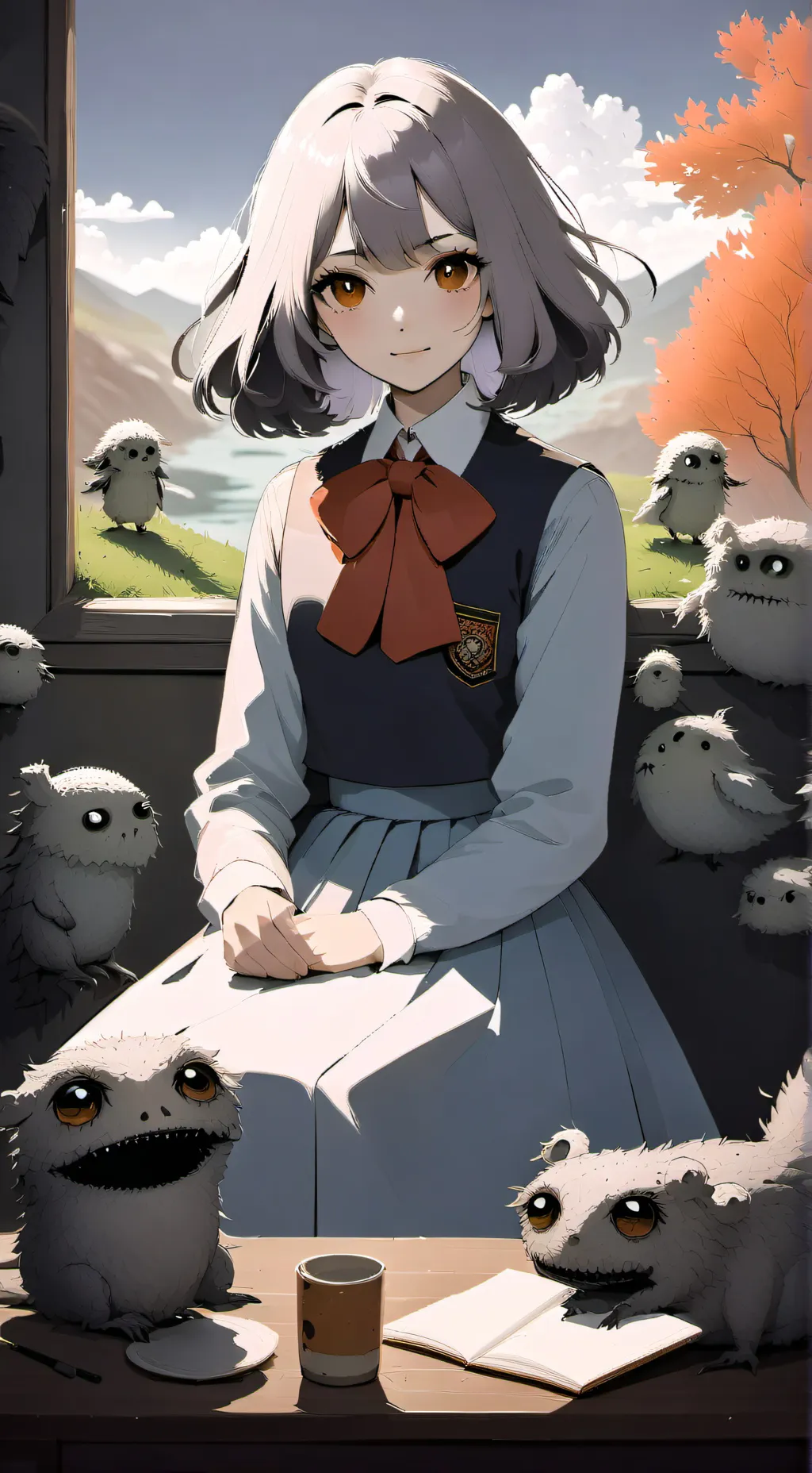 ai character: Акиро background