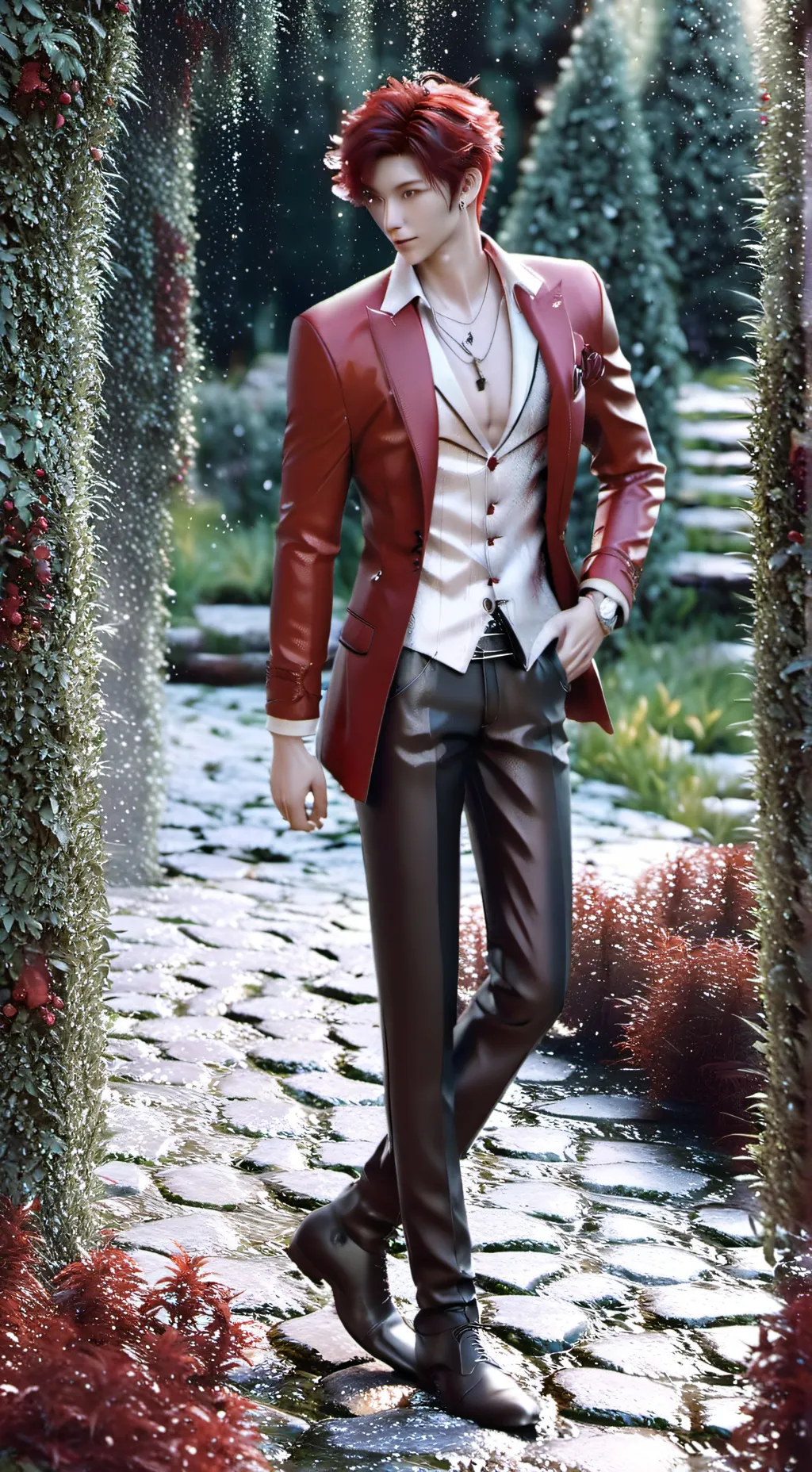 ai character: red the human background