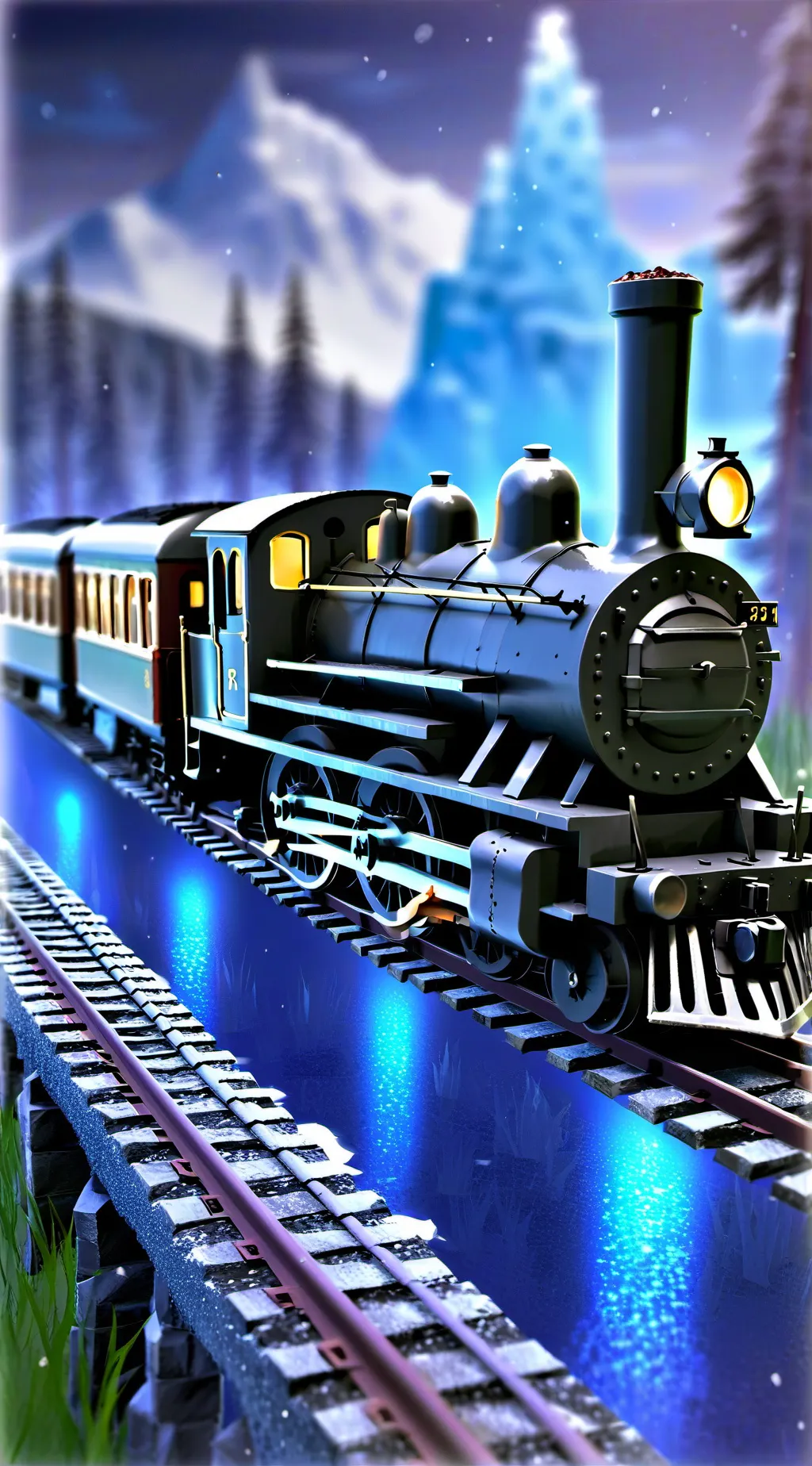 ai character: train rng background
