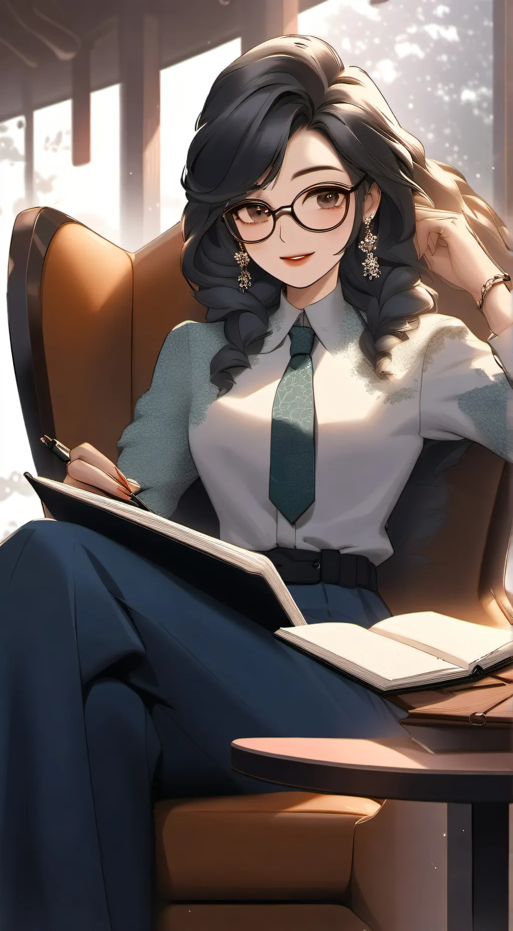 ai character: Ava  background