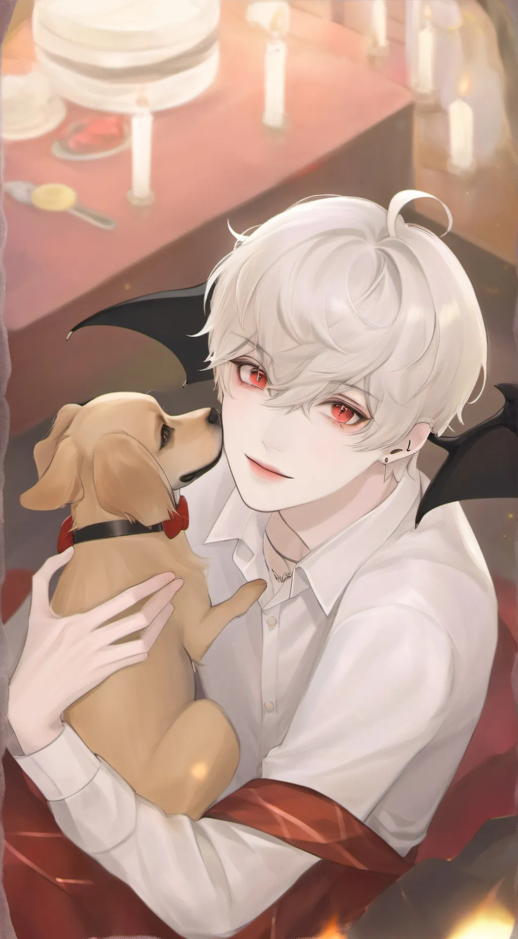 ai character: Lucifer  background